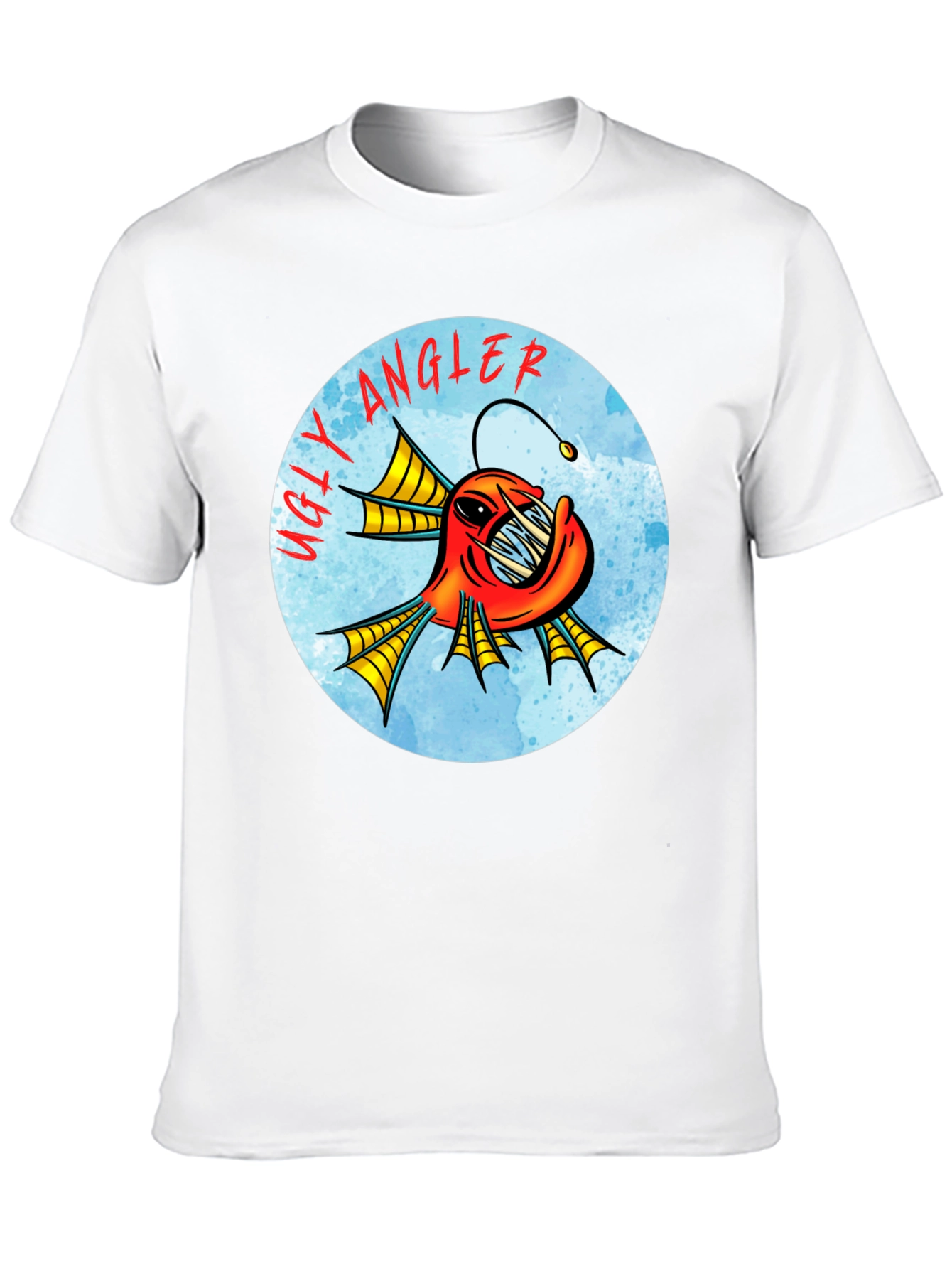 Ugly Angler Fish Graphic T-Shirt - Black
