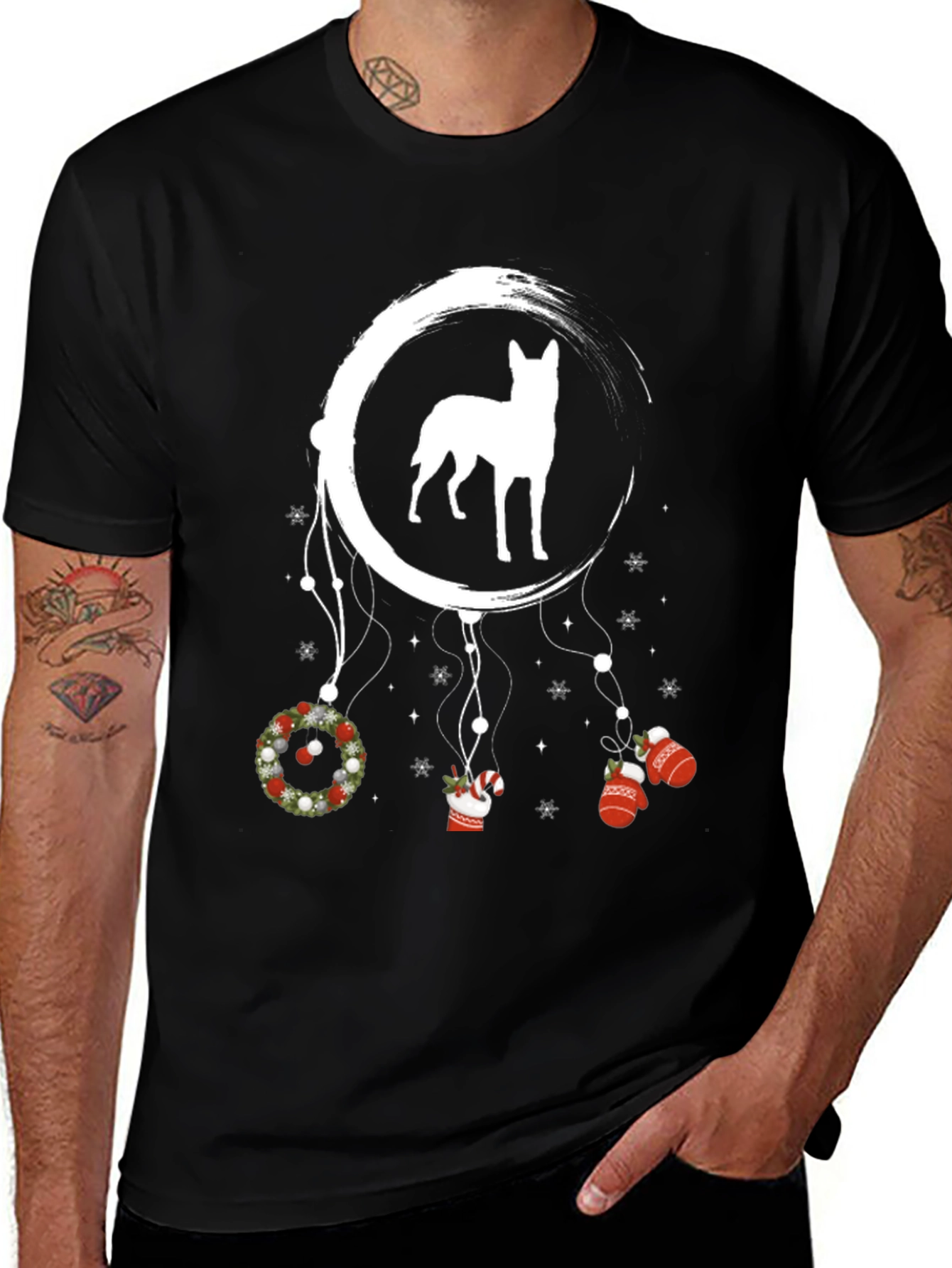 Dog Christmas Dreamcatcher T-Shirt