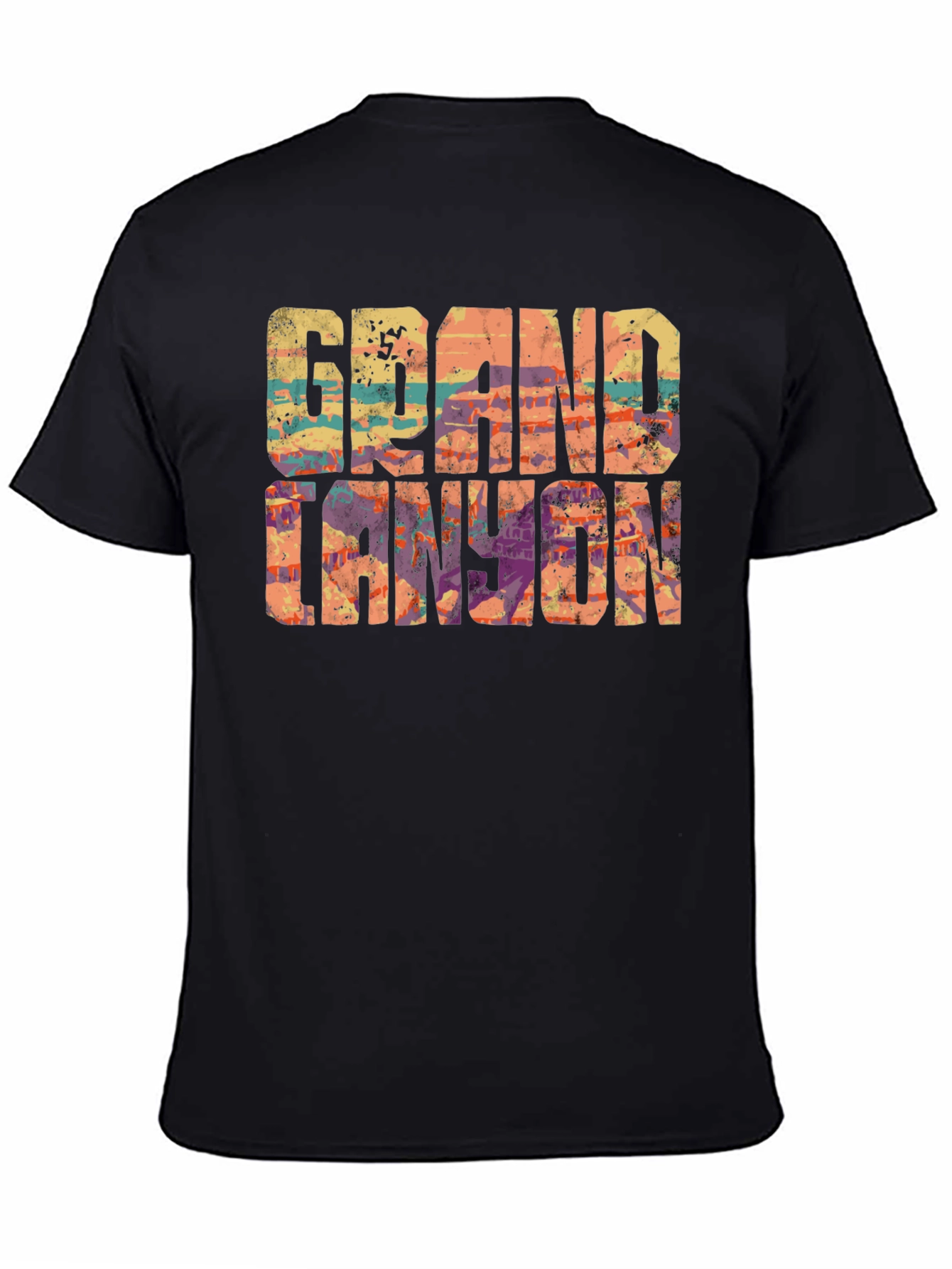 Grand Canyon Graphic T-Shirt - Black Crew Neck Tee