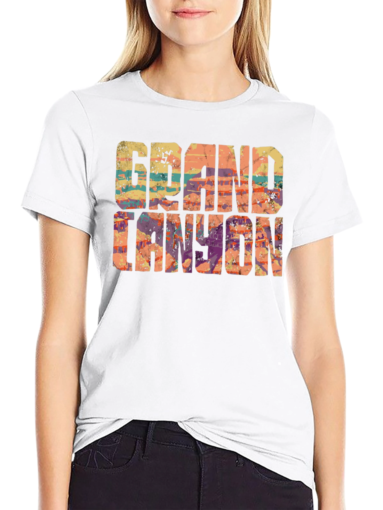 Grand Canyon Graphic T-Shirt - Black Crew Neck Tee