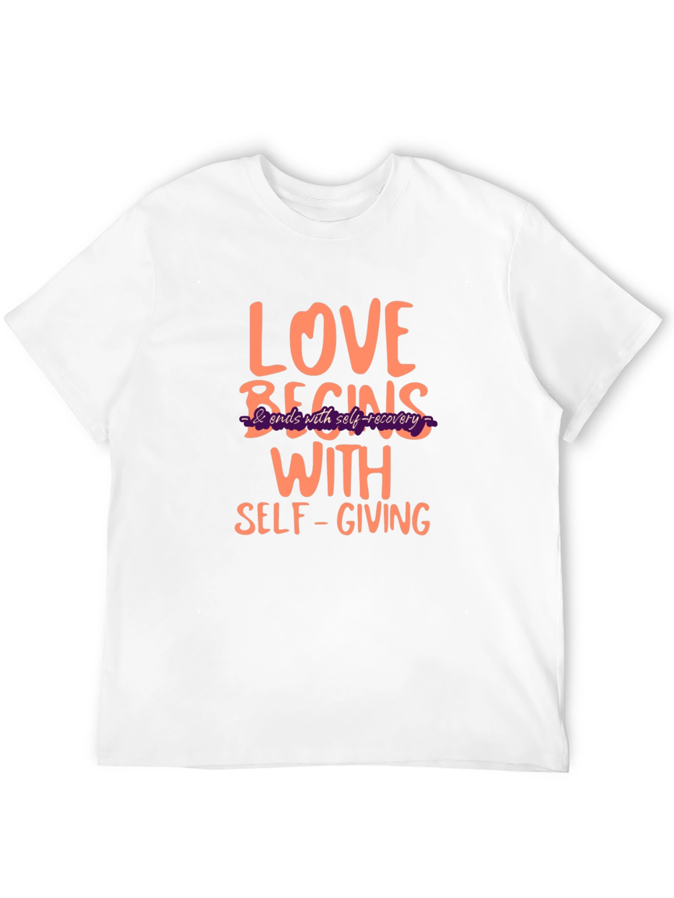 Love Begins Self-Giving Graphic T-Shirt