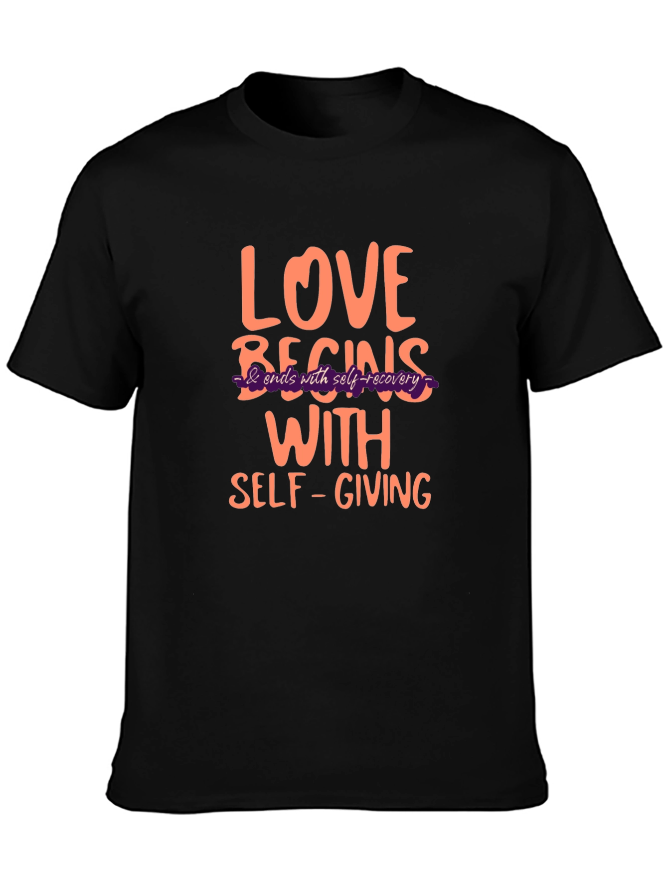 Love Begins Self-Giving Graphic T-Shirt