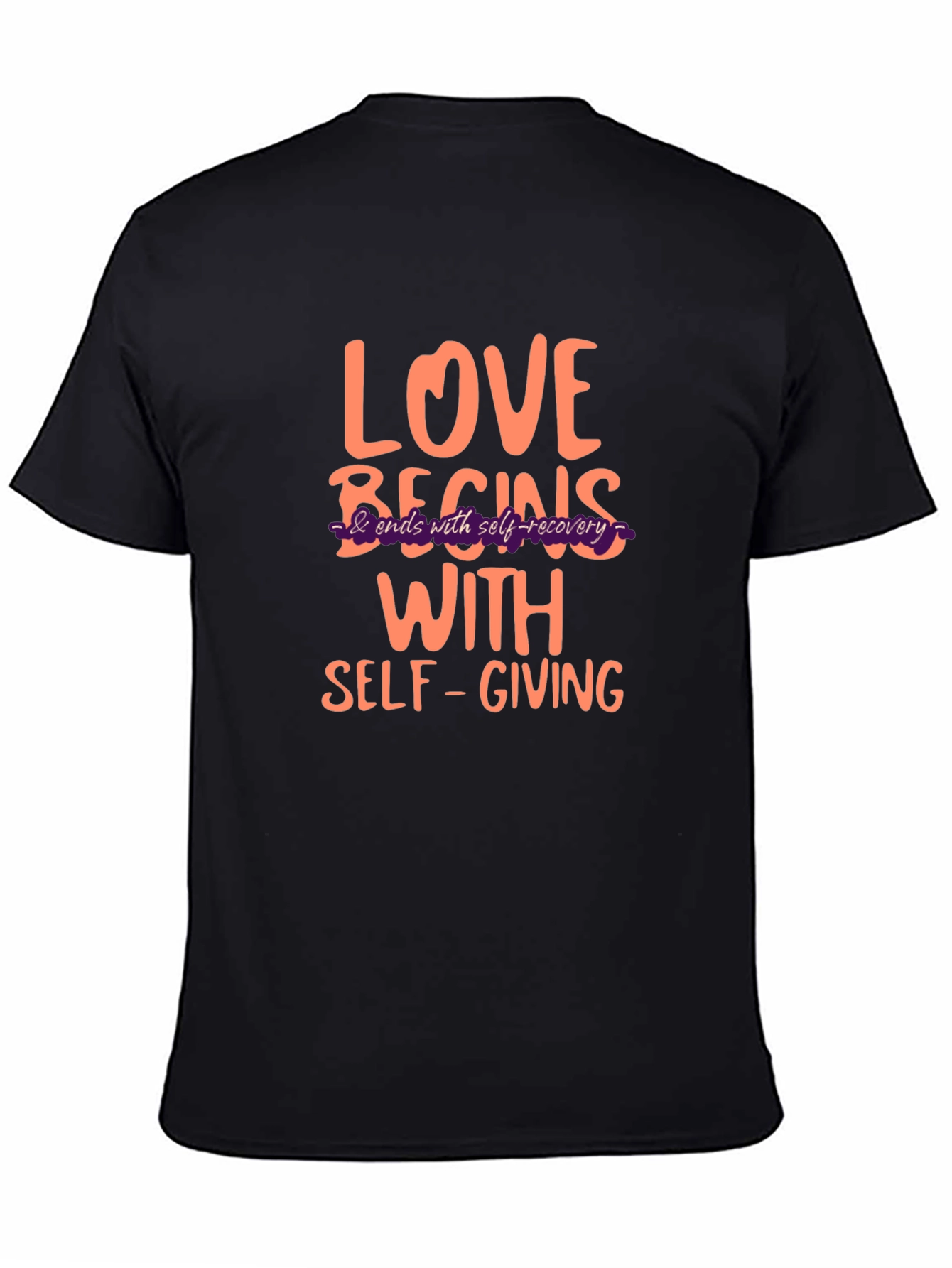 Love Begins Self-Giving Graphic T-Shirt