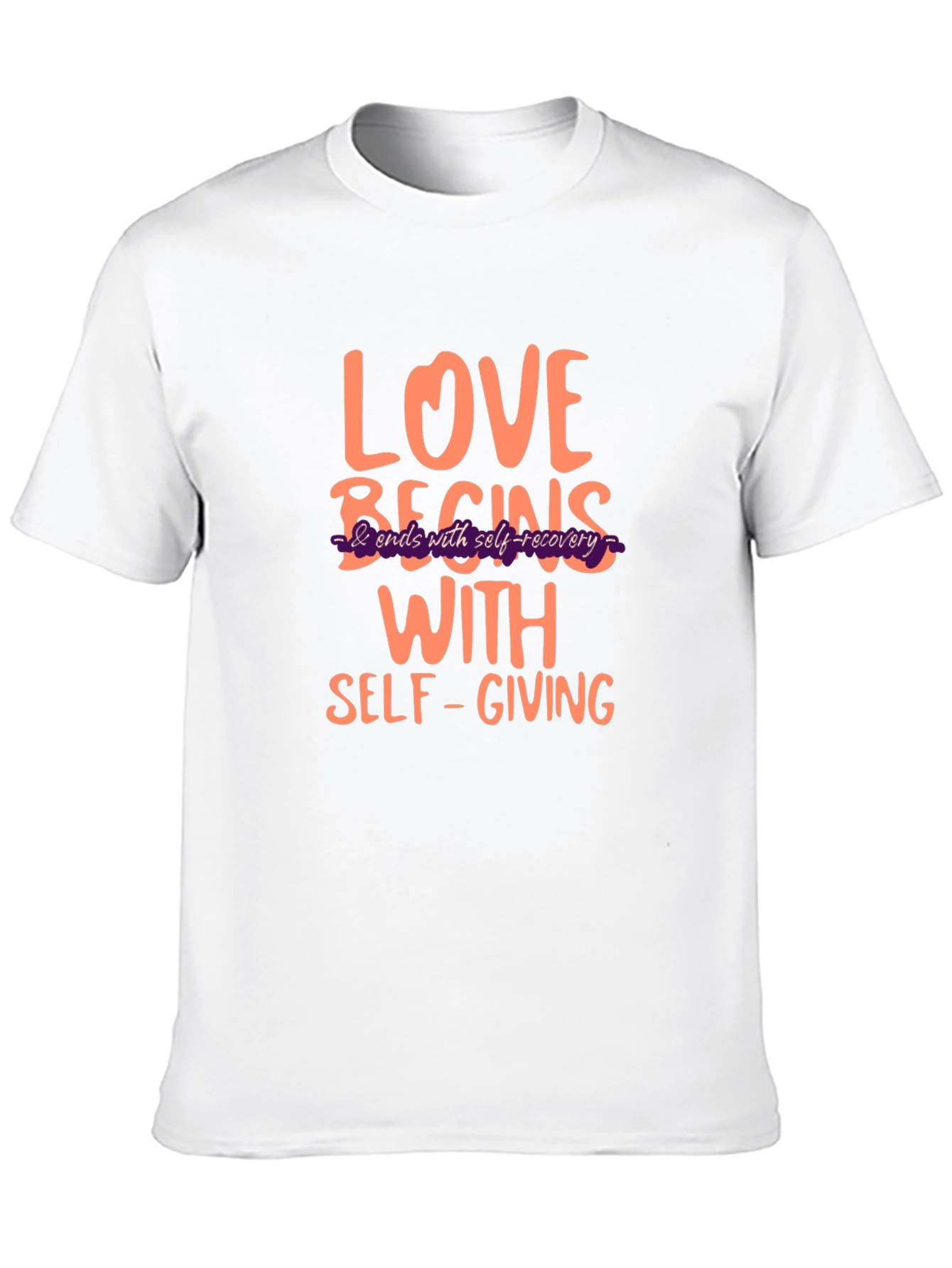Love Begins Self-Giving Graphic T-Shirt