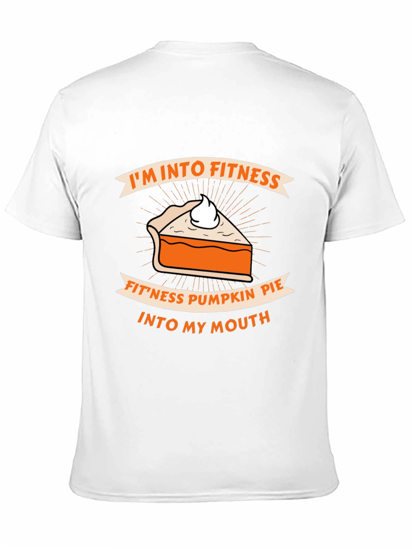 Fitness Pumpkin Pie Humor Graphic T-Shirt