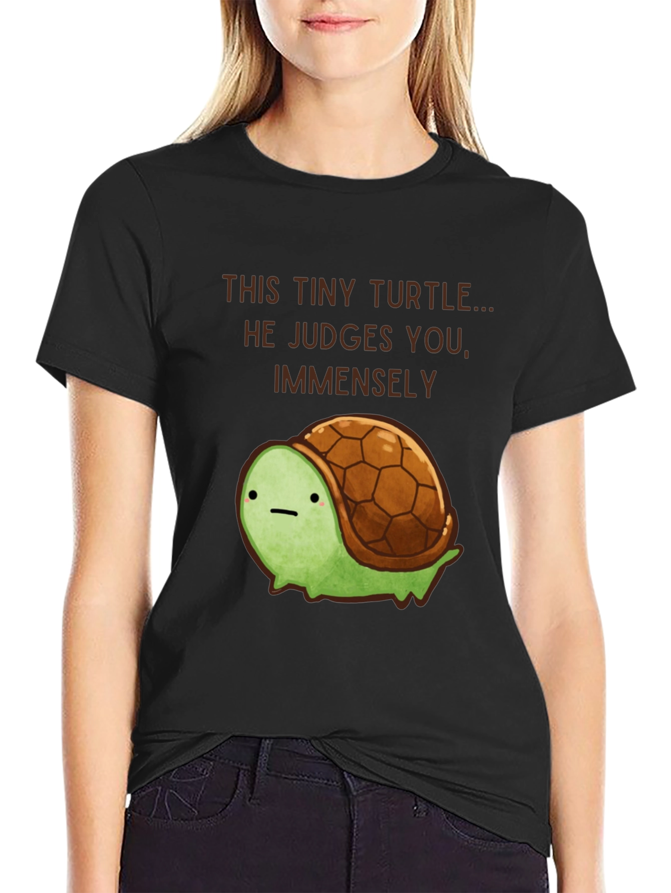 Tiny Turtle Judge T-Shirt - Funny Graphic Tee