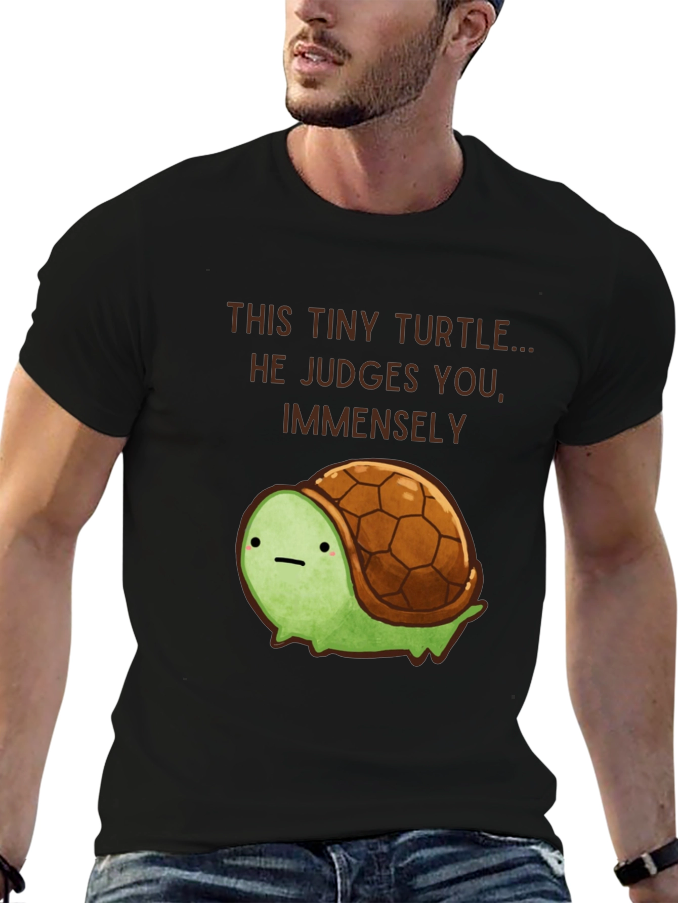Tiny Turtle Judge T-Shirt - Funny Graphic Tee