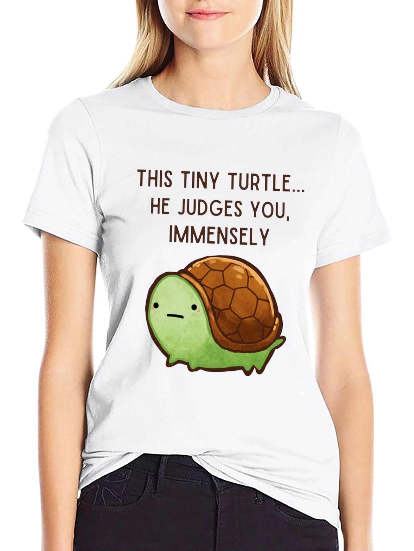 Tiny Turtle Judge T-Shirt - Funny Graphic Tee