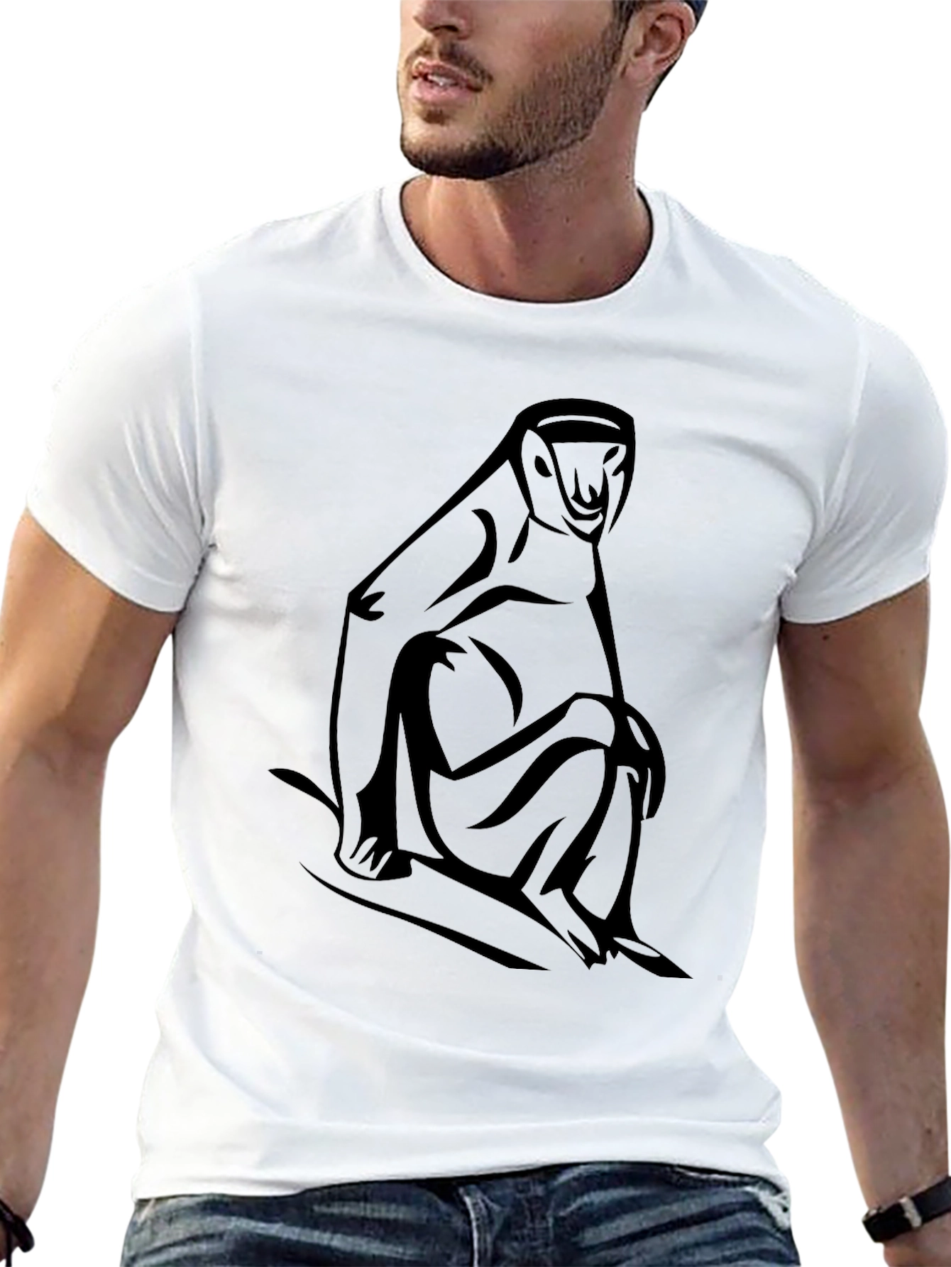 Monkey Graphic Tee - Black T-Shirt