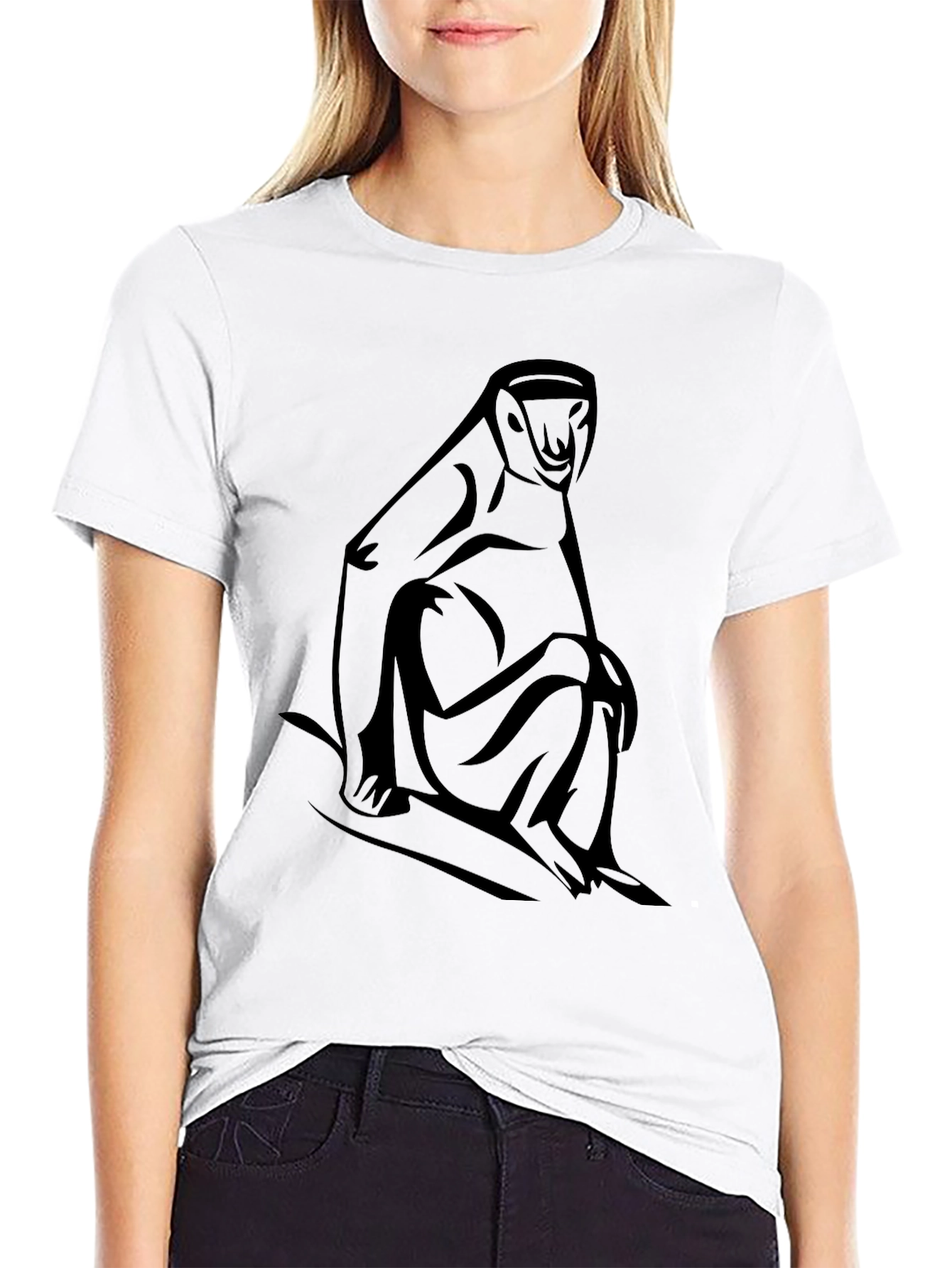 Monkey Graphic Tee - Black T-Shirt
