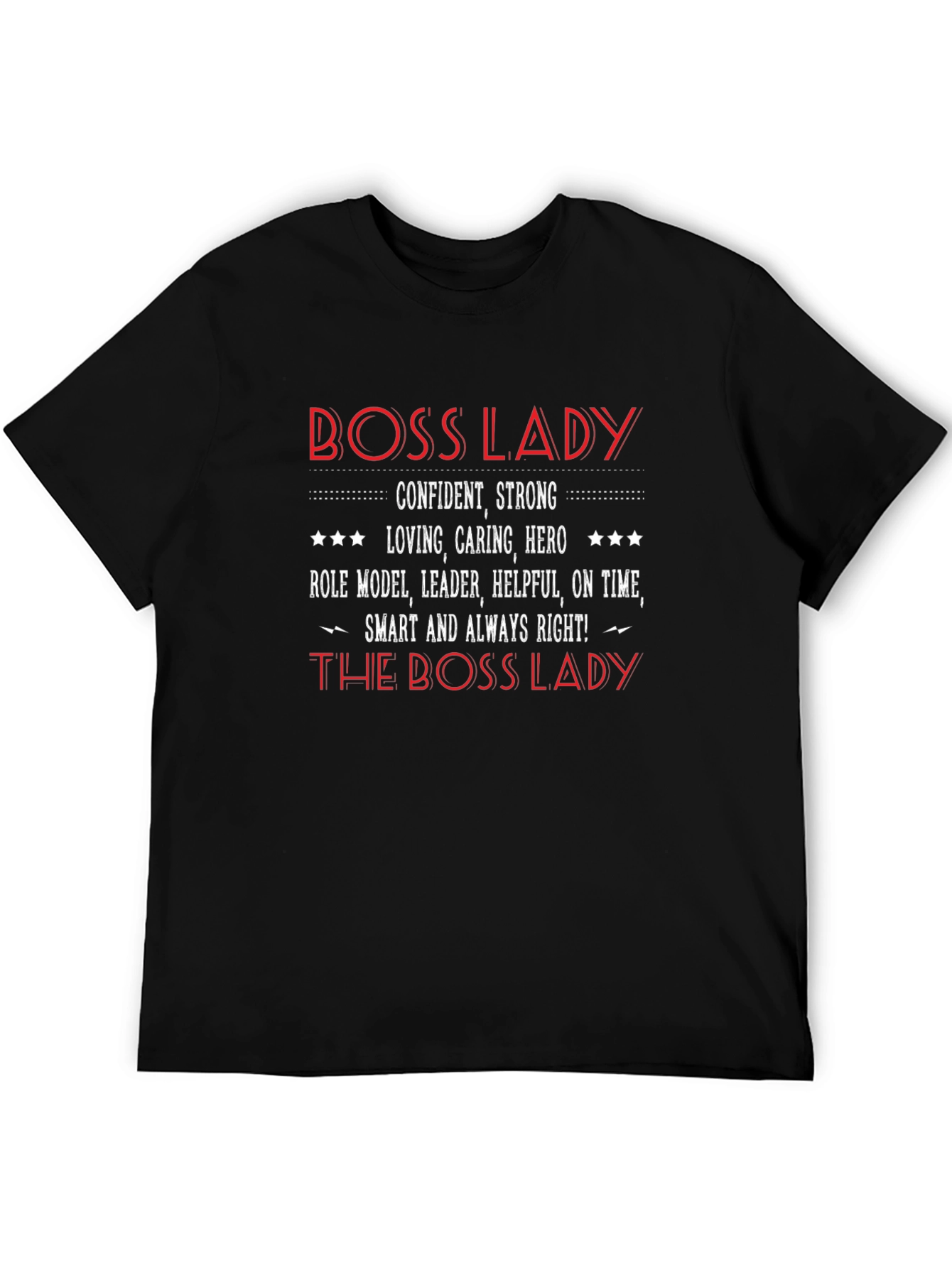 Boss Lady Graphic Tee - Confident & Strong