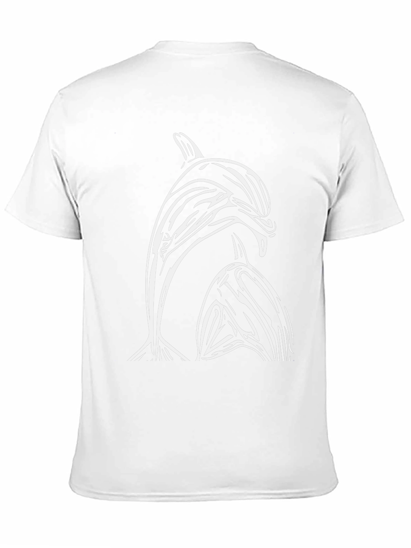 Dolphin Graphic Tee - Black Cotton T-Shirt
