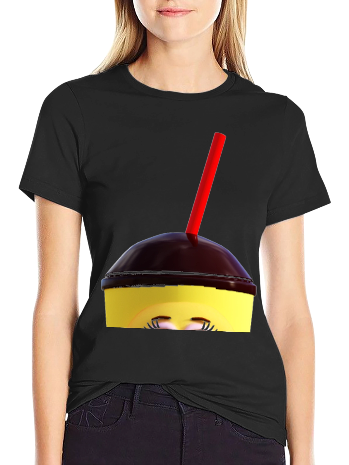 Fun Drink Graphic Tee - Black
