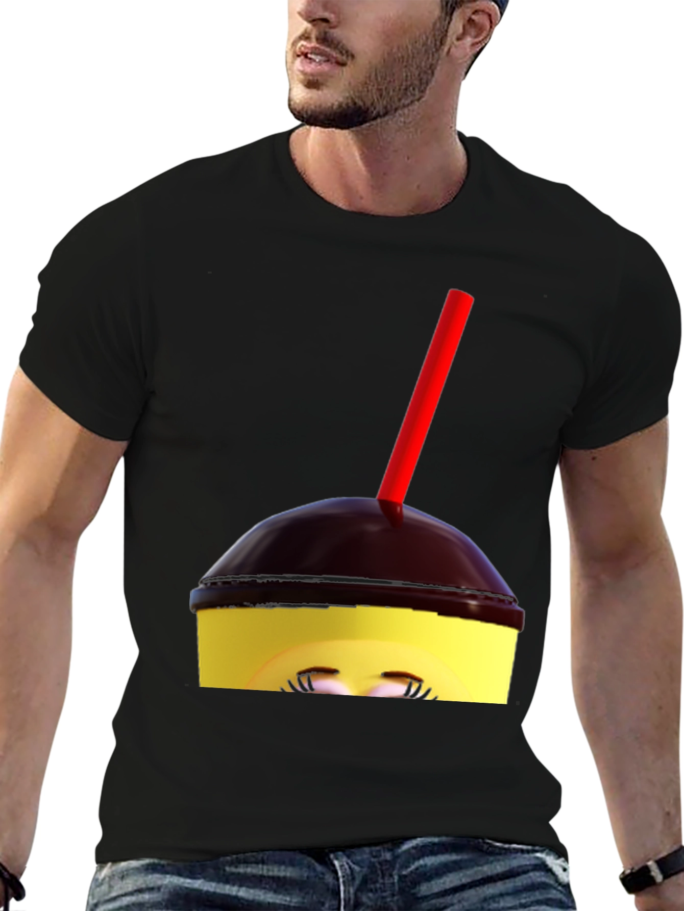 Fun Drink Graphic Tee - Black