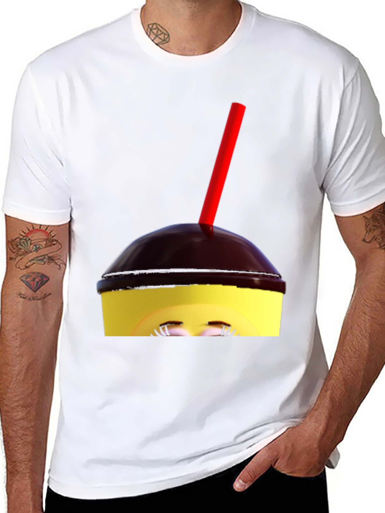 Fun Drink Graphic Tee - Black