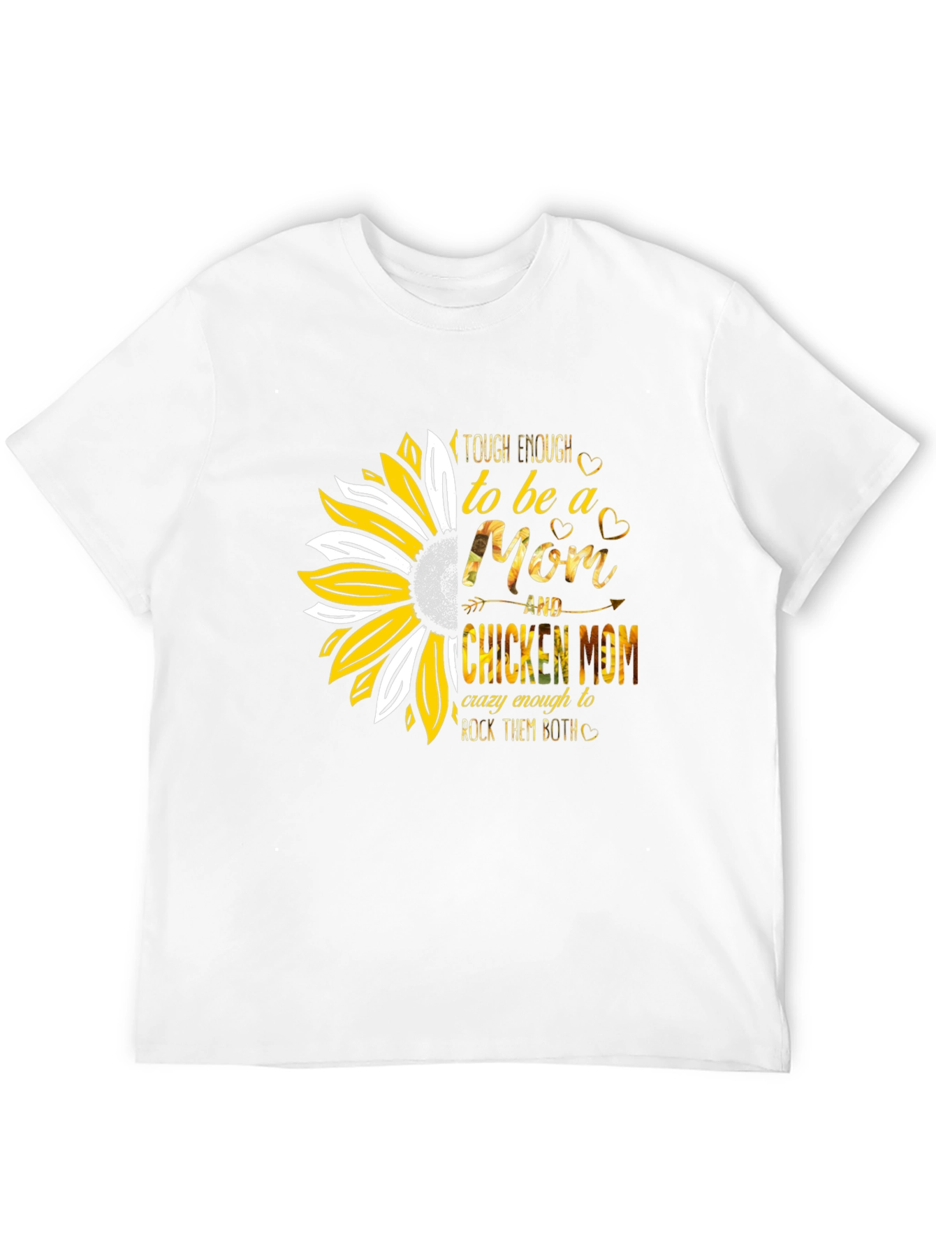 Tough Enough Mom & Chicken Mom Graphic T-Shirt