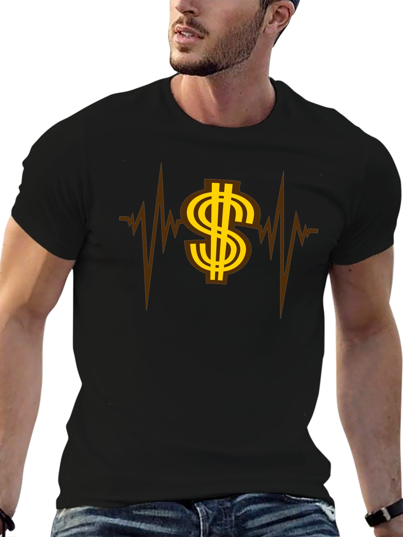 Money Heartbeat Graphic Tee