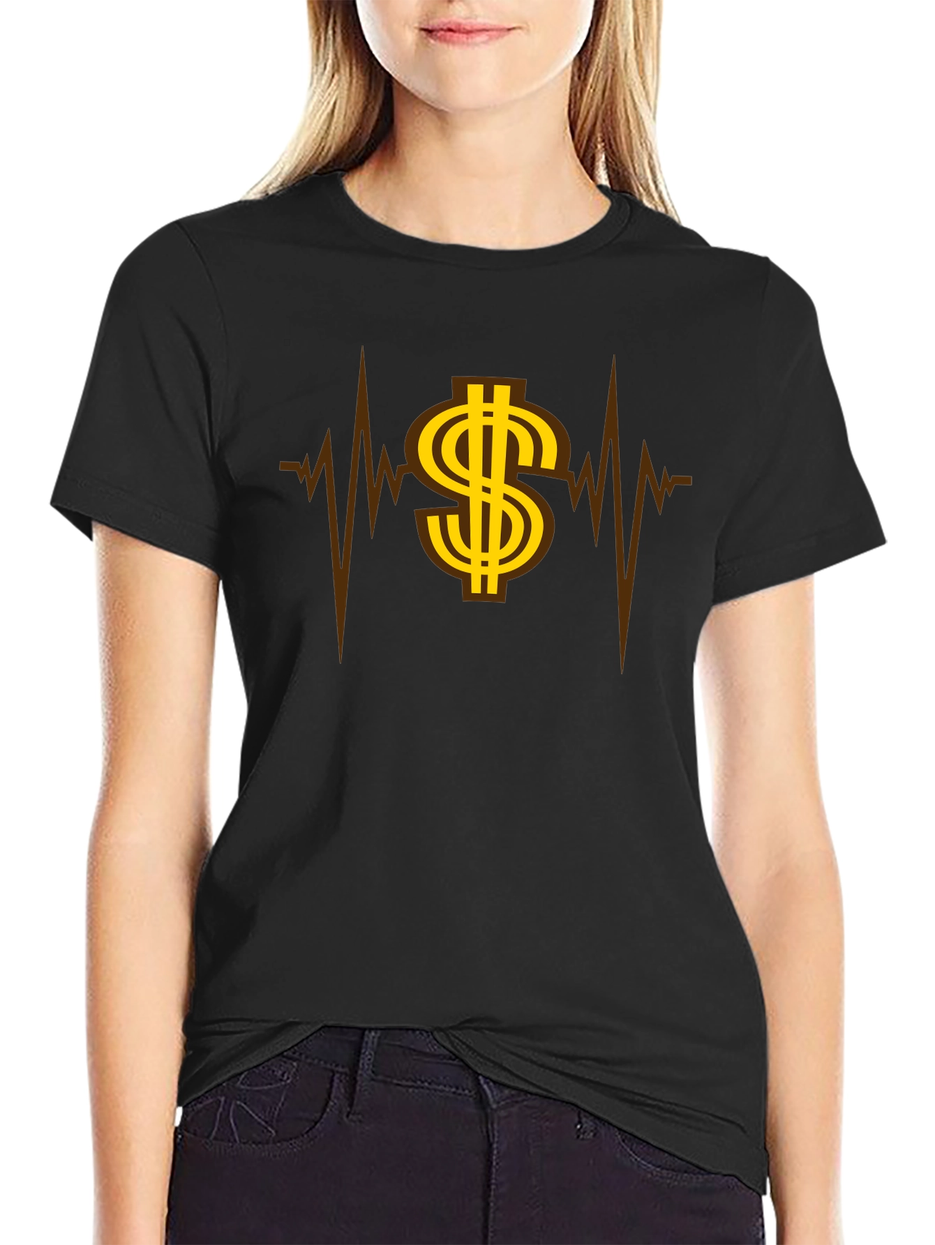 Money Heartbeat Graphic Tee