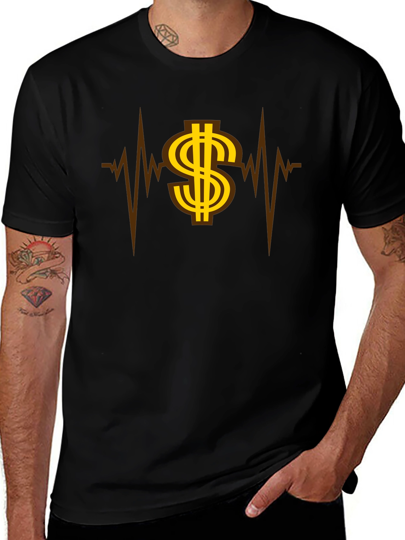 Money Heartbeat Graphic Tee
