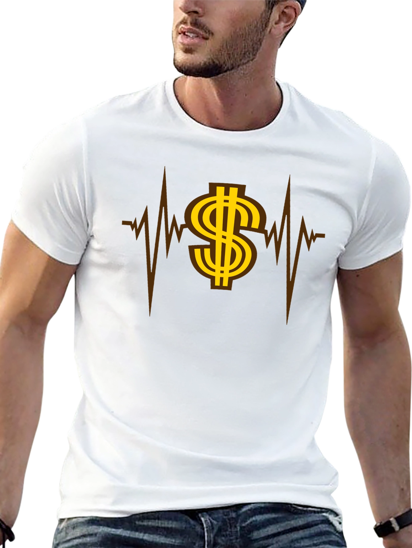 Money Heartbeat Graphic Tee