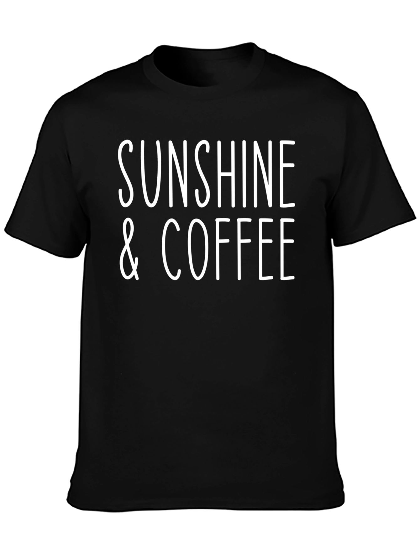 Sunshine & Coffee Graphic Tee - Black