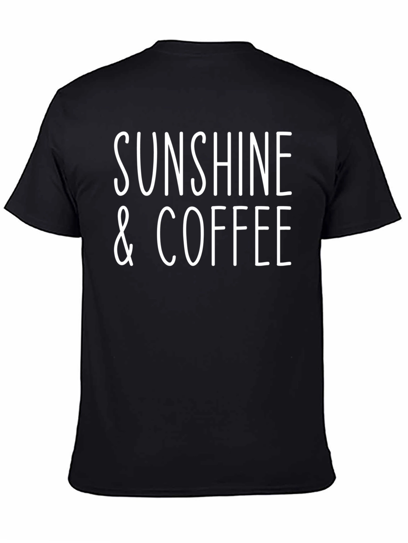 Sunshine & Coffee Graphic Tee - Black