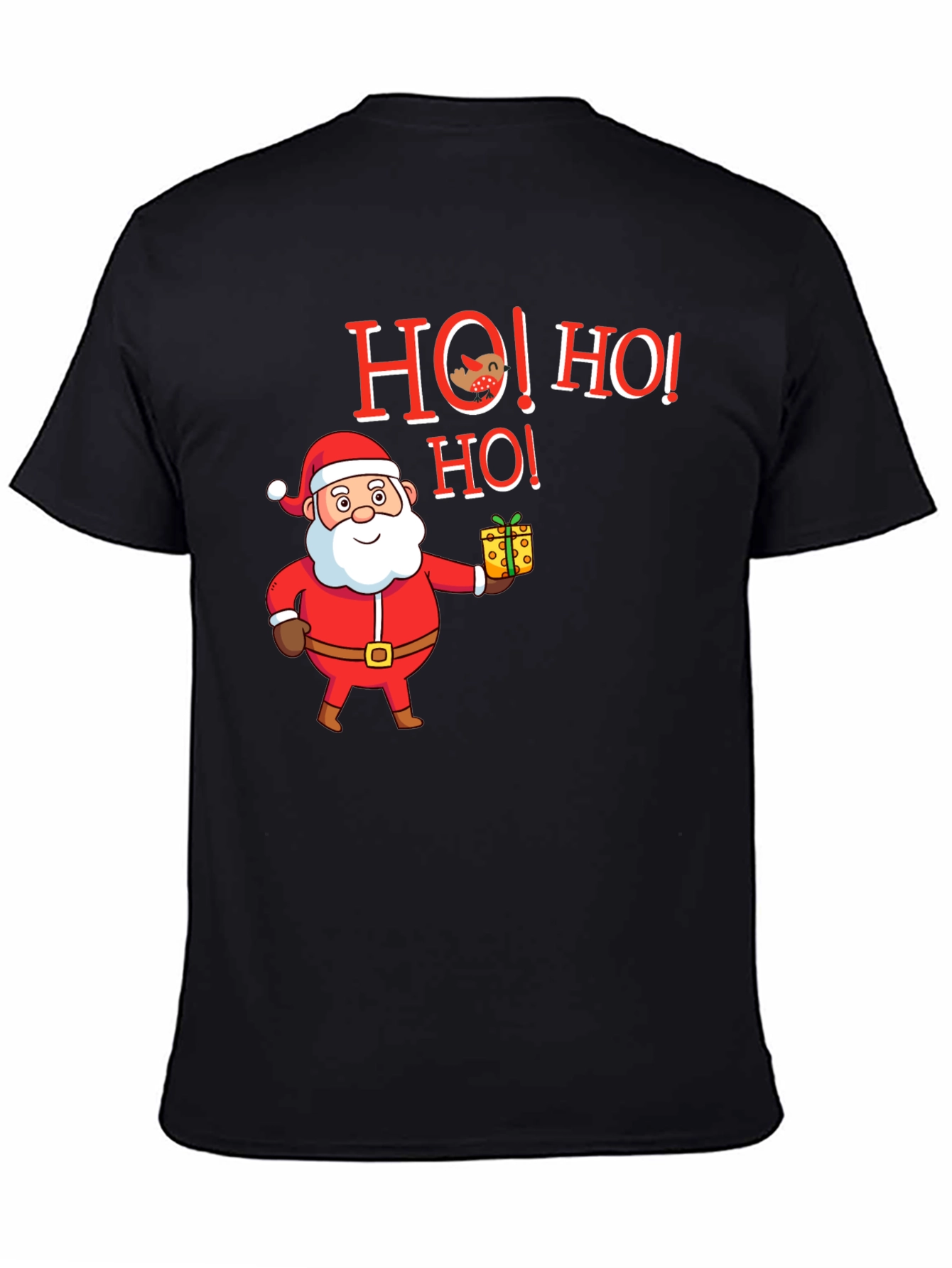 Festive Santa Ho! Ho! Ho! Holiday Graphic Tee