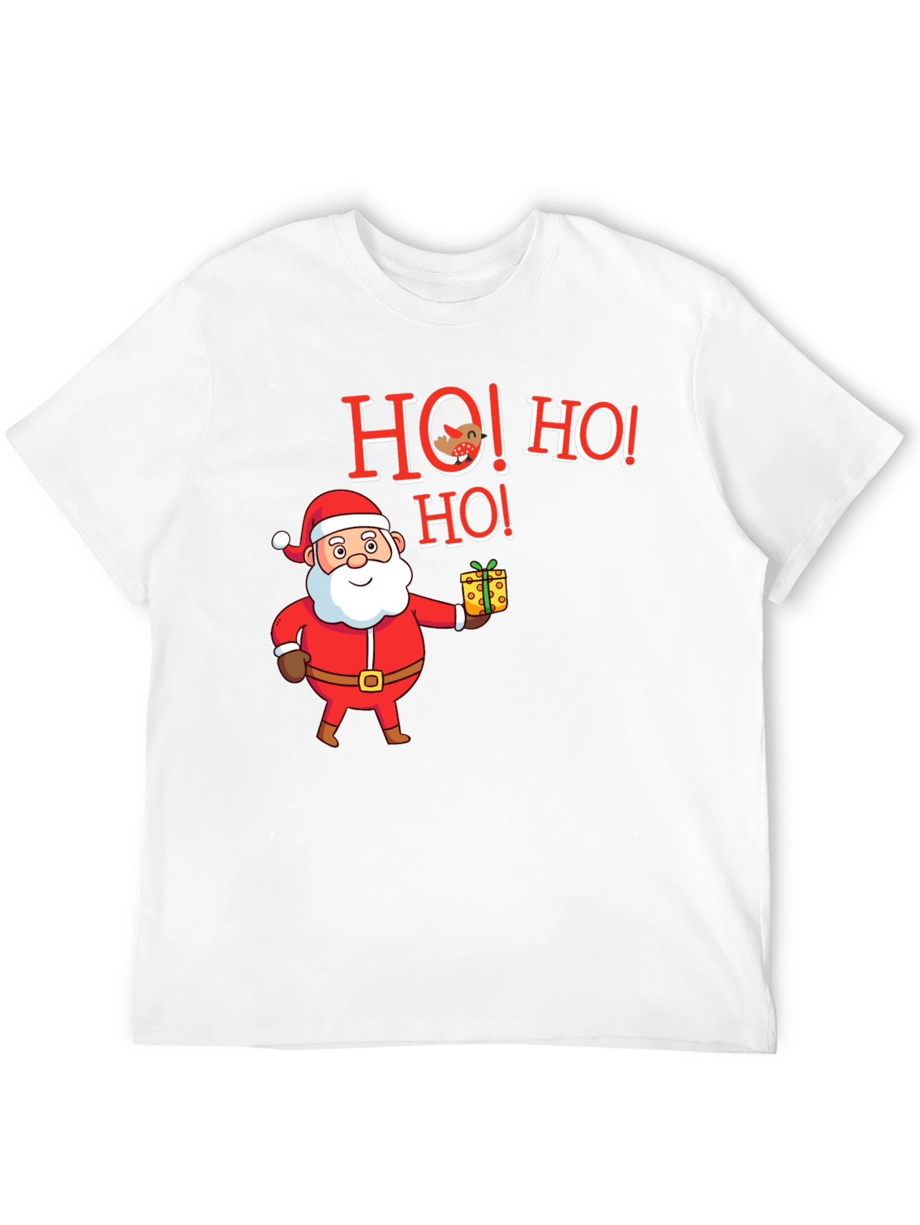 Festive Santa Ho! Ho! Ho! Holiday Graphic Tee