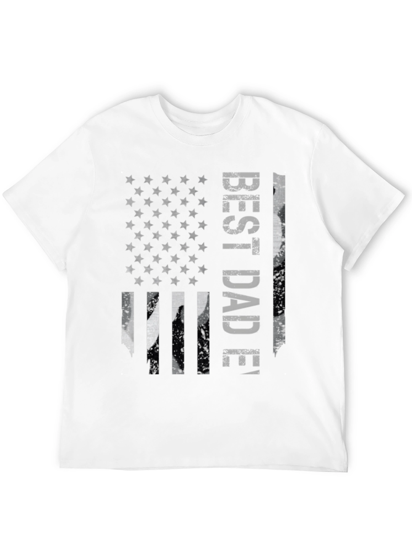 Best Dad Ever American Flag Graphic T-Shirt