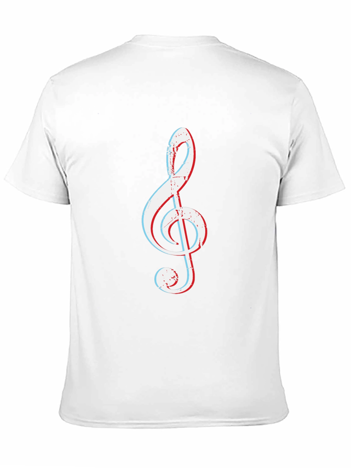 Treble Clef Graphic Tee - Black Cotton T-Shirt