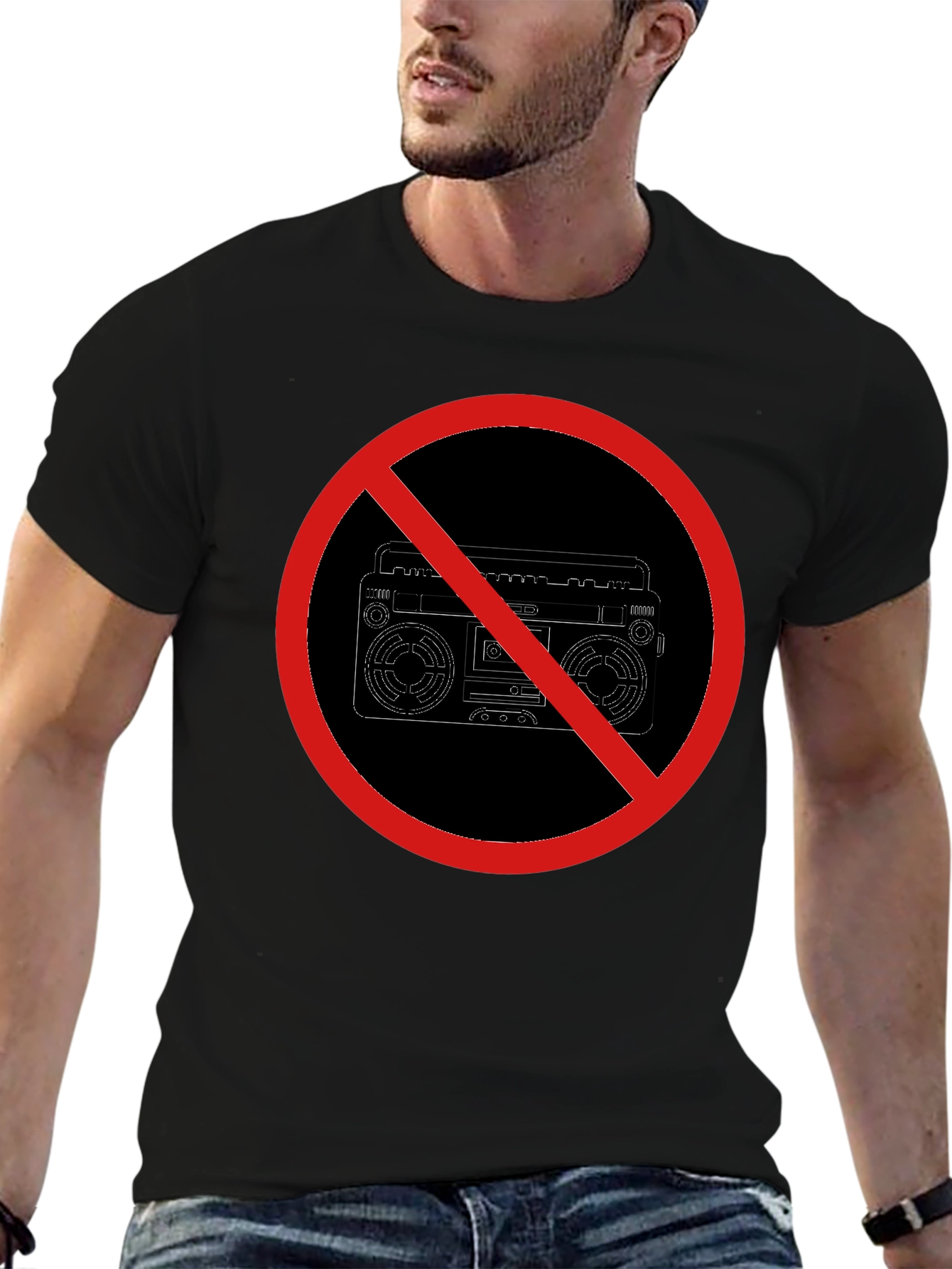 No Boombox Graphic Tee
