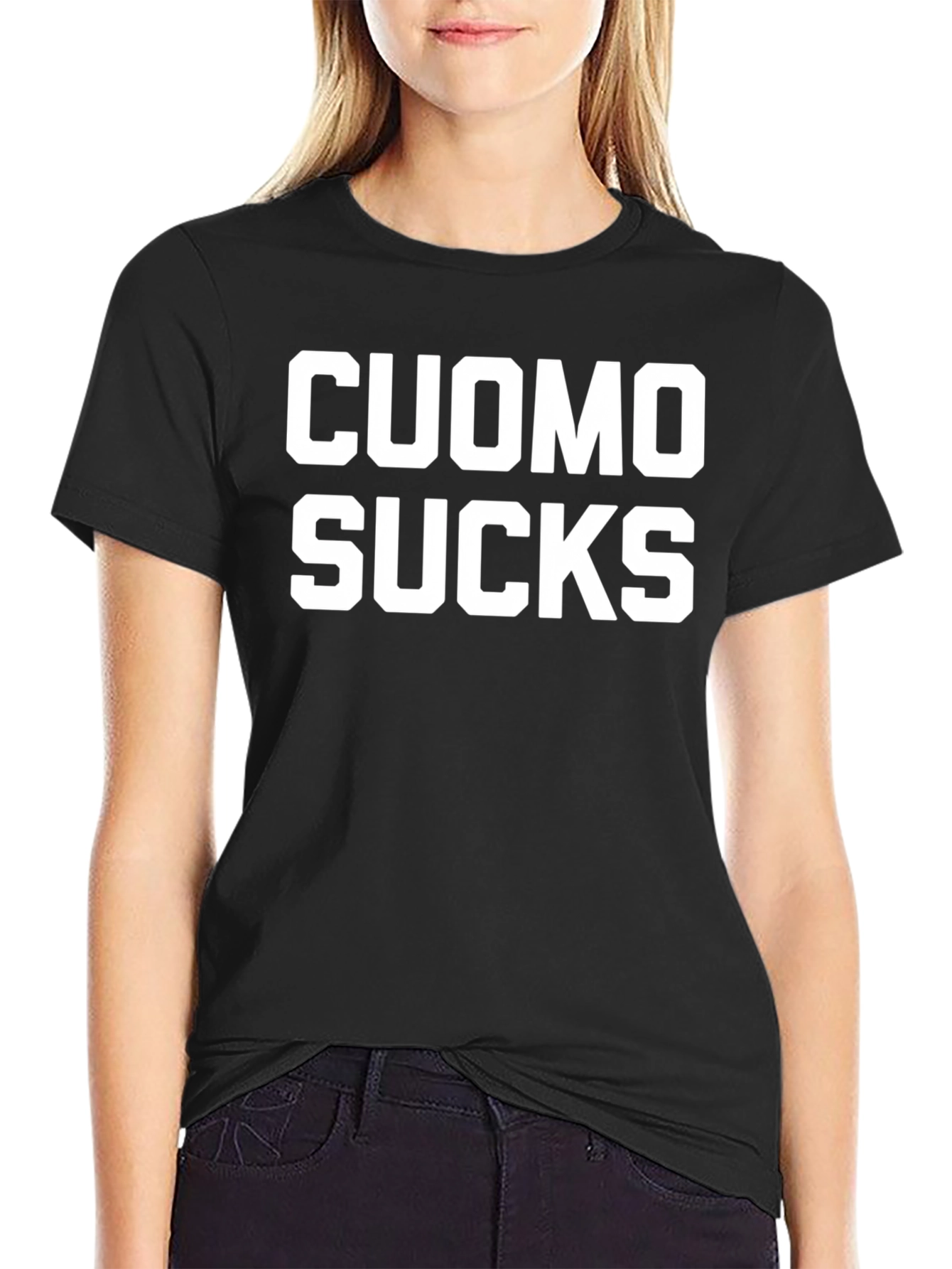 Cuomo Sucks Graphic T-Shirt - Bold Statement Tee