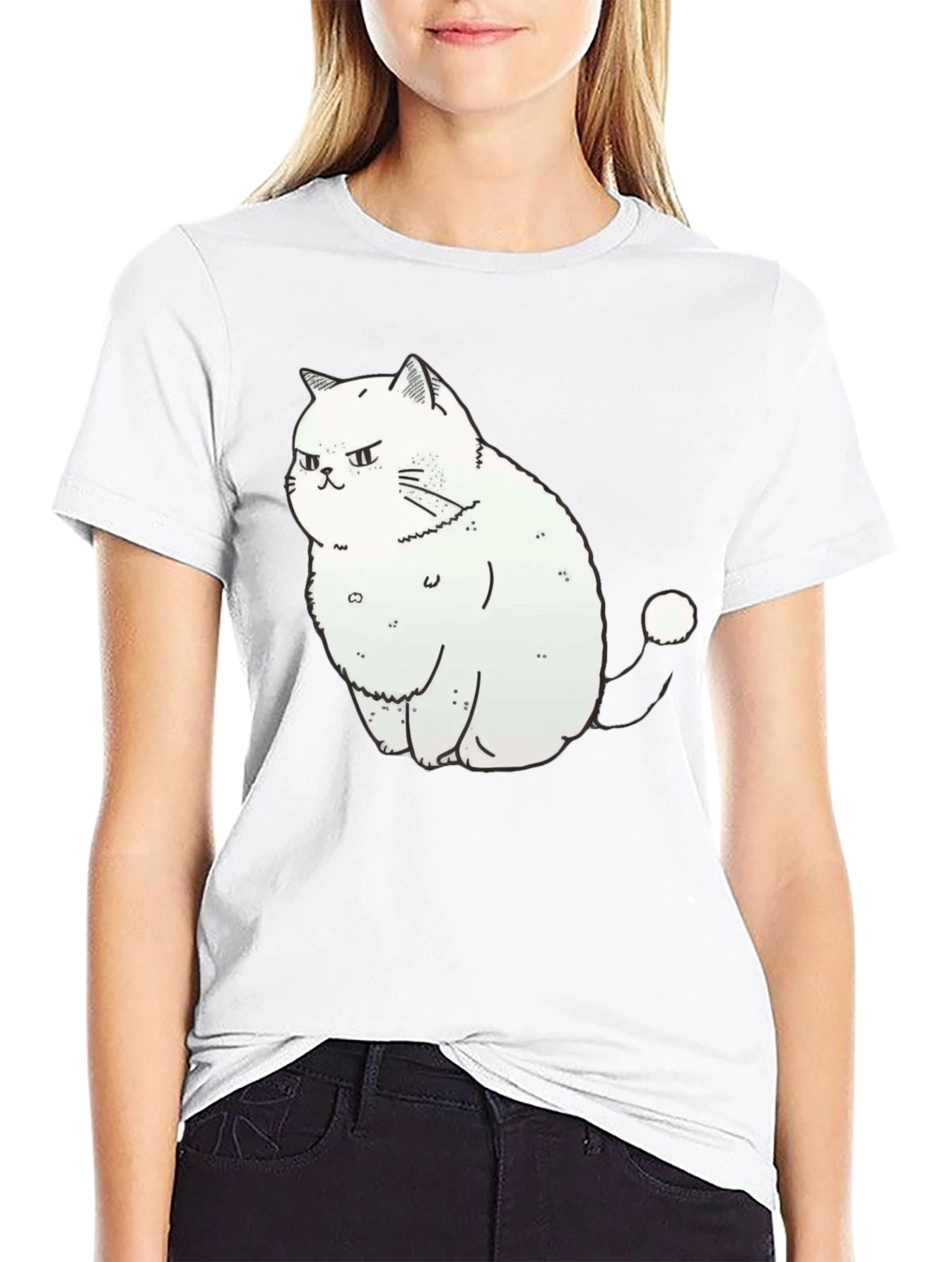 Grumpy Cat Graphic Tee - Soft Cotton Black T-Shirt
