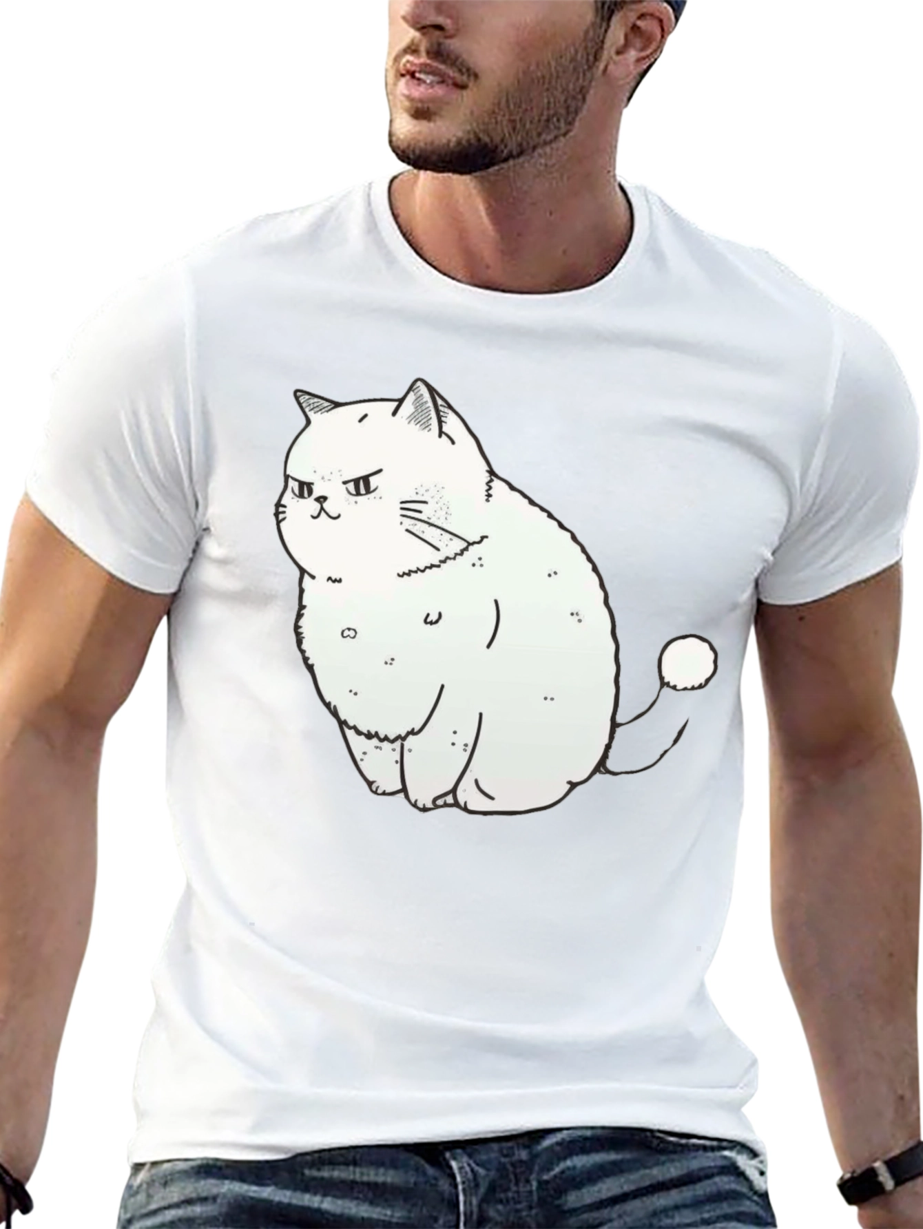 Grumpy Cat Graphic Tee - Soft Cotton Black T-Shirt