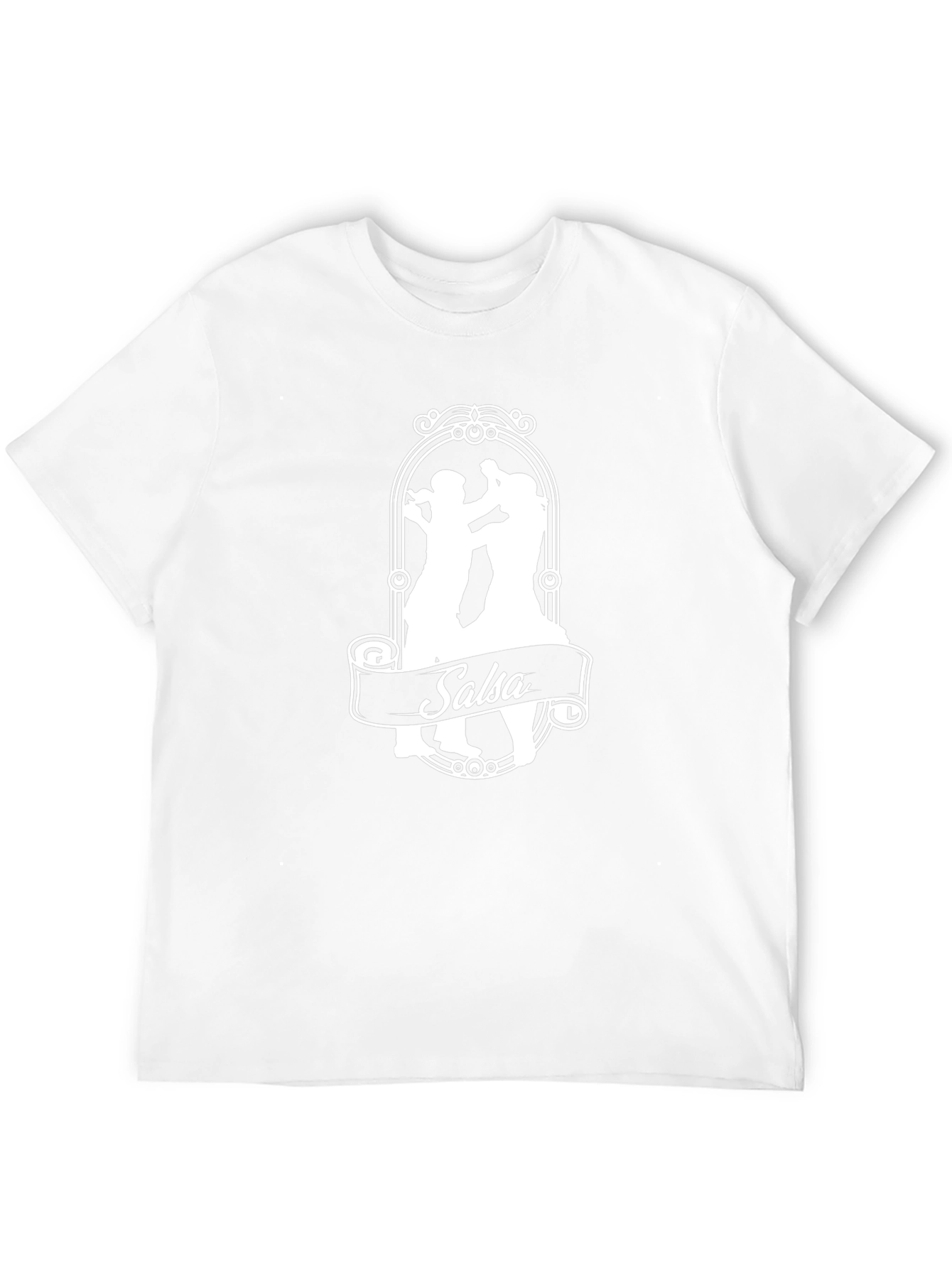 Salsa Dance Silhouette Black T-Shirt