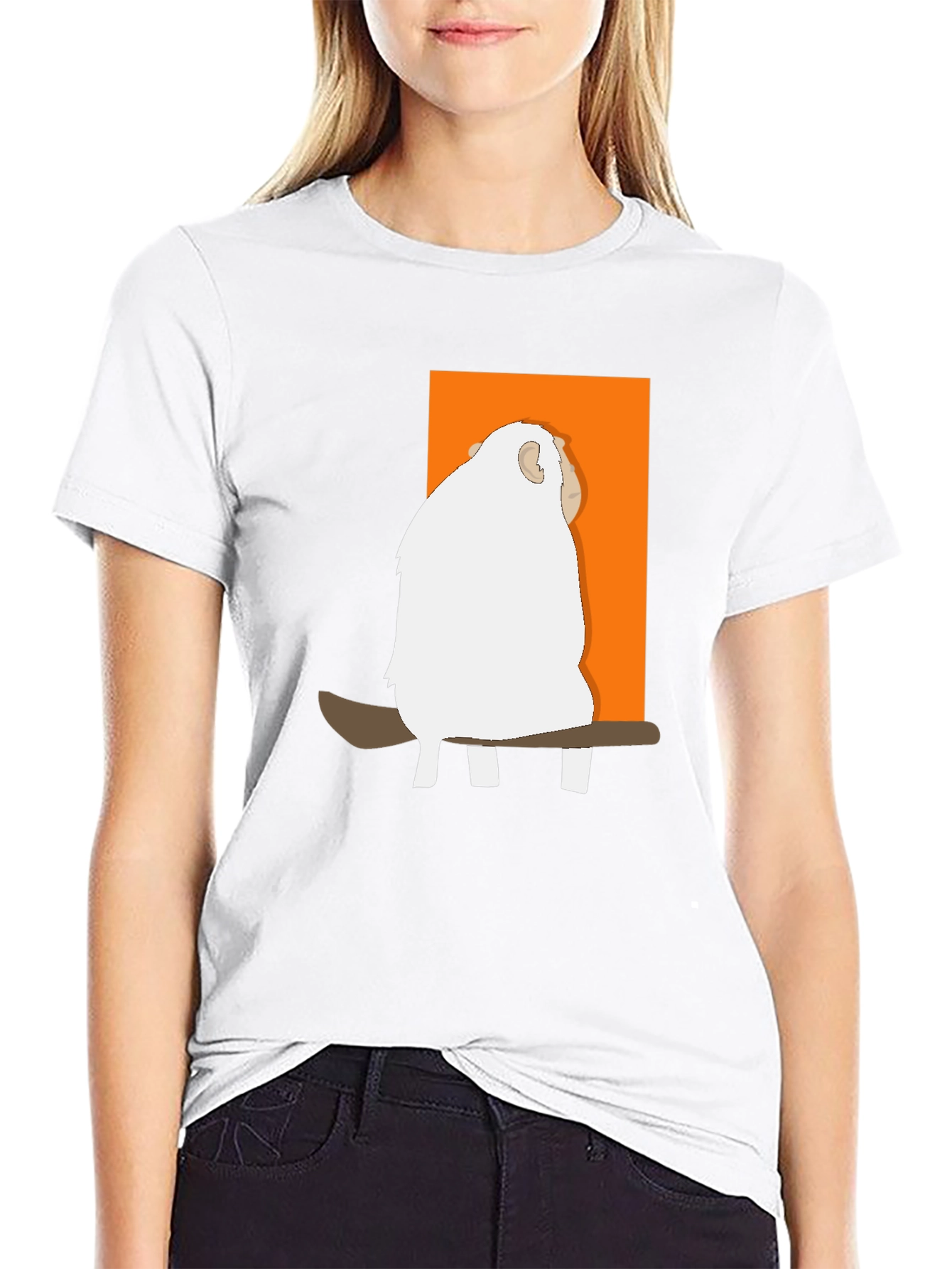 Yeti on Branch Graphic Tee - Black Cotton Blend