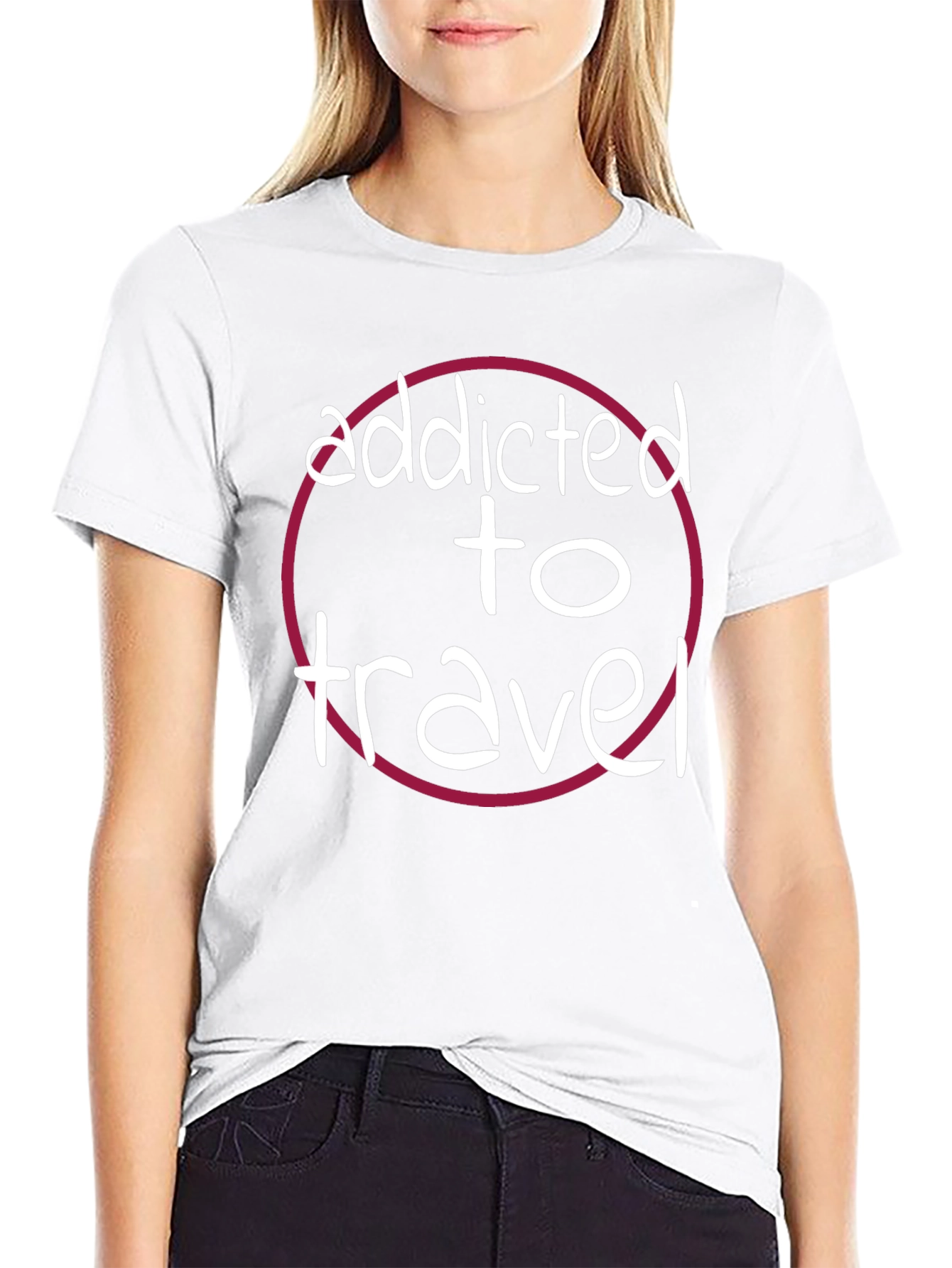 Addicted to Travel Graphic T-Shirt
