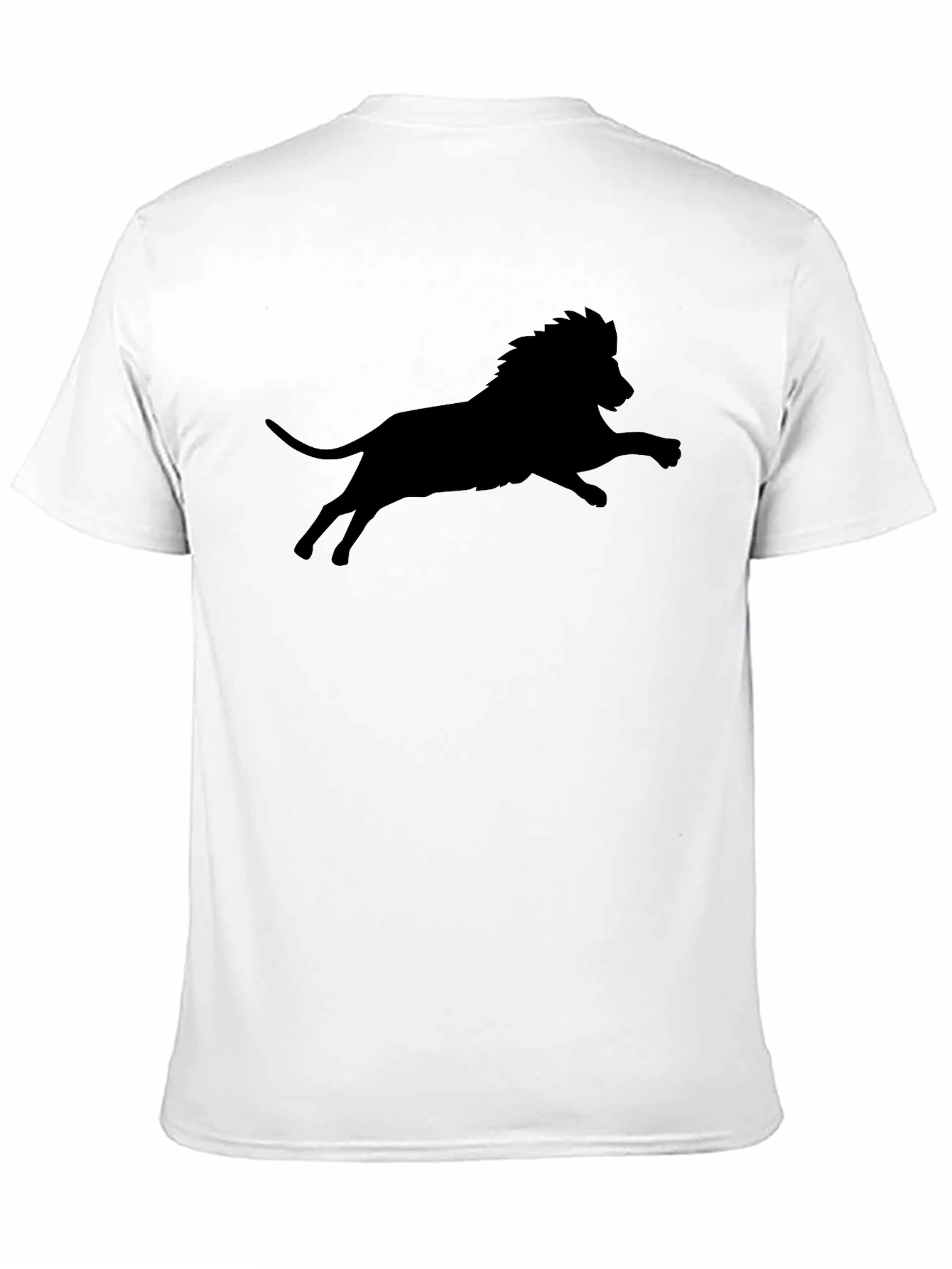 Black Lion Silhouette Graphic T-Shirt