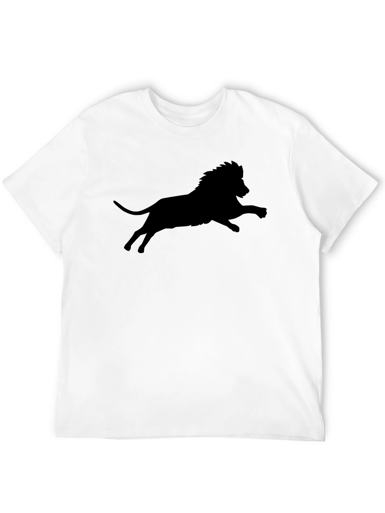 Black Lion Silhouette Graphic T-Shirt