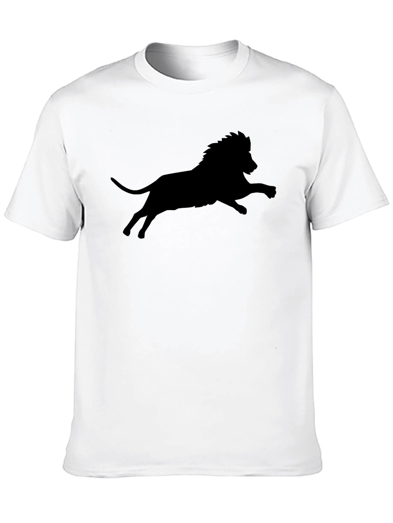 Black Lion Silhouette Graphic T-Shirt