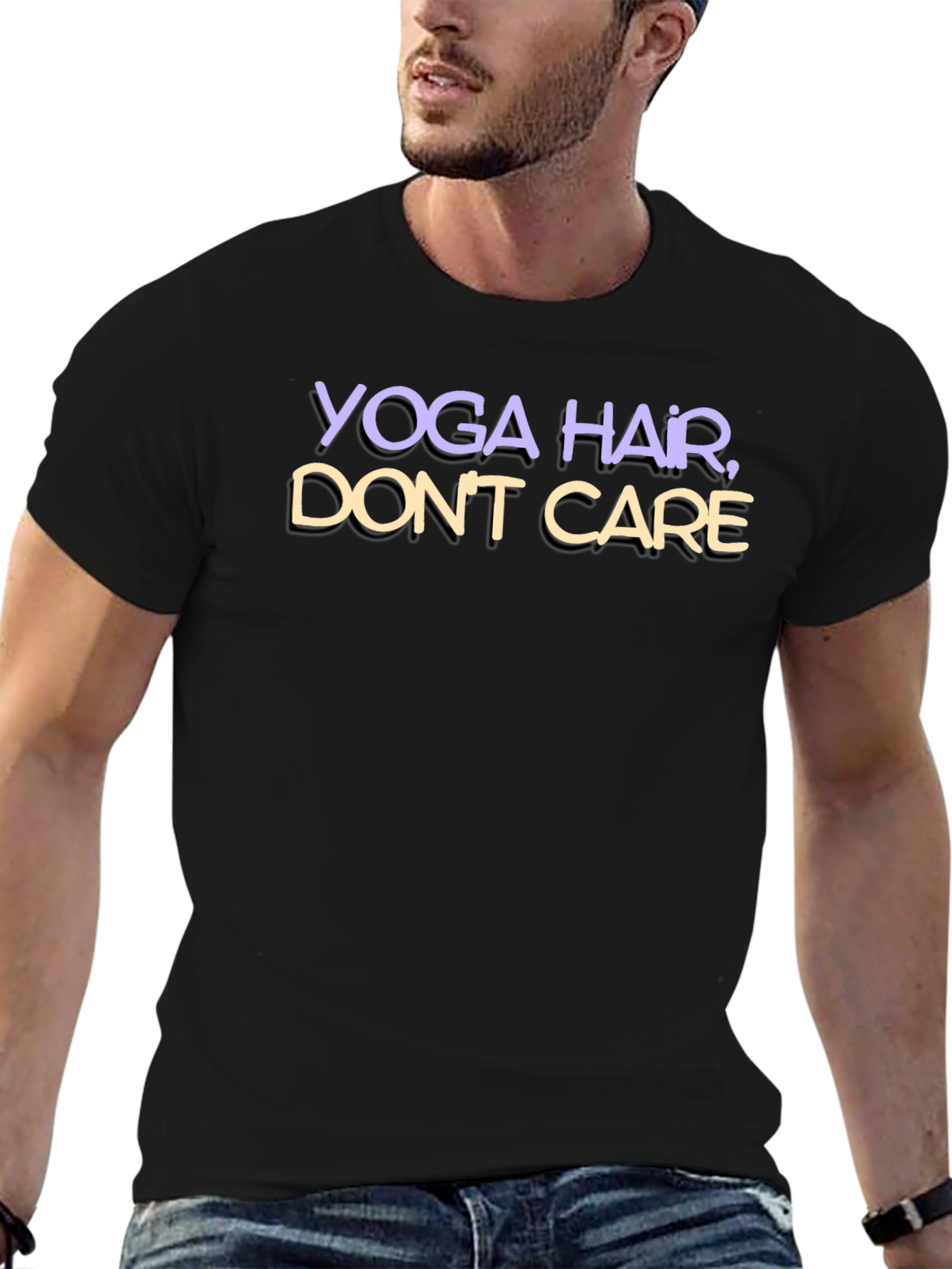 Yoga Hair Dont Care Graphic Tee