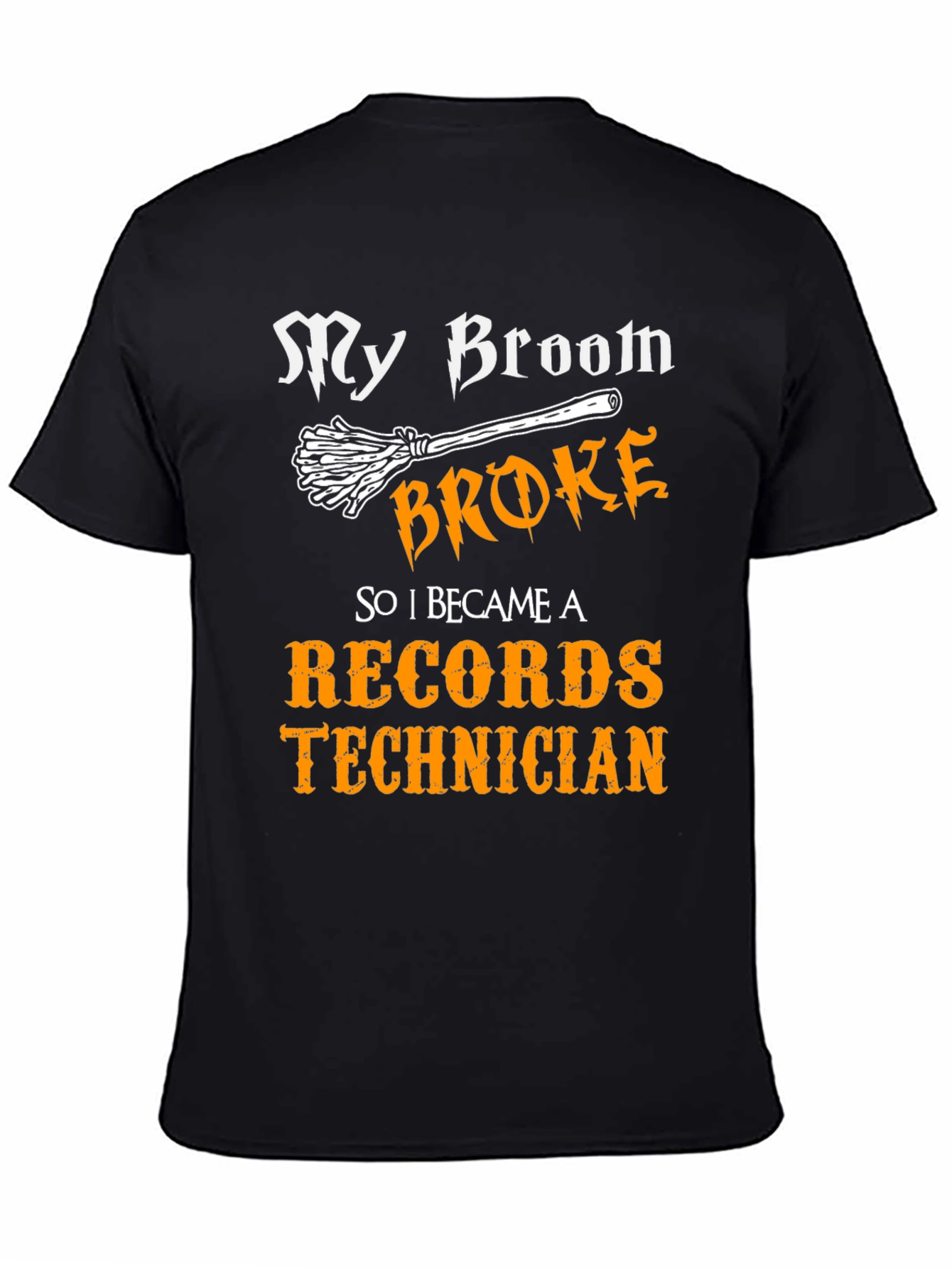 My Broom Broke Records Technician T-Shirt