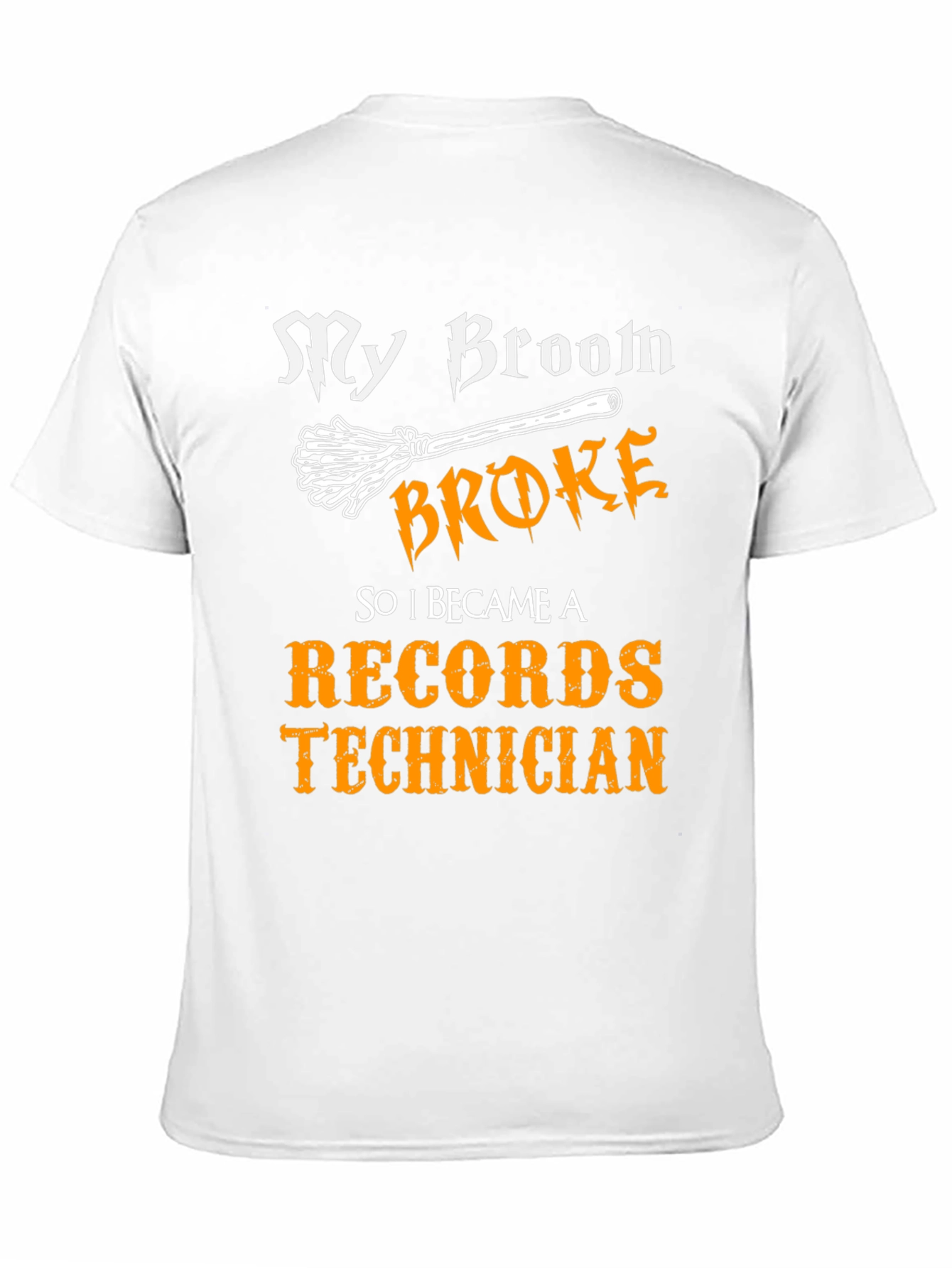 My Broom Broke Records Technician T-Shirt
