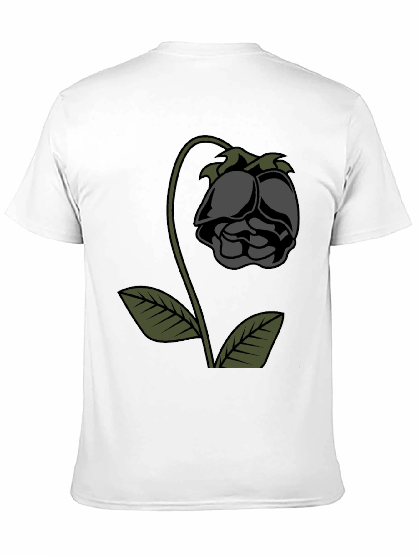 Dark Rose Graphic Tee - Stylish Comfort