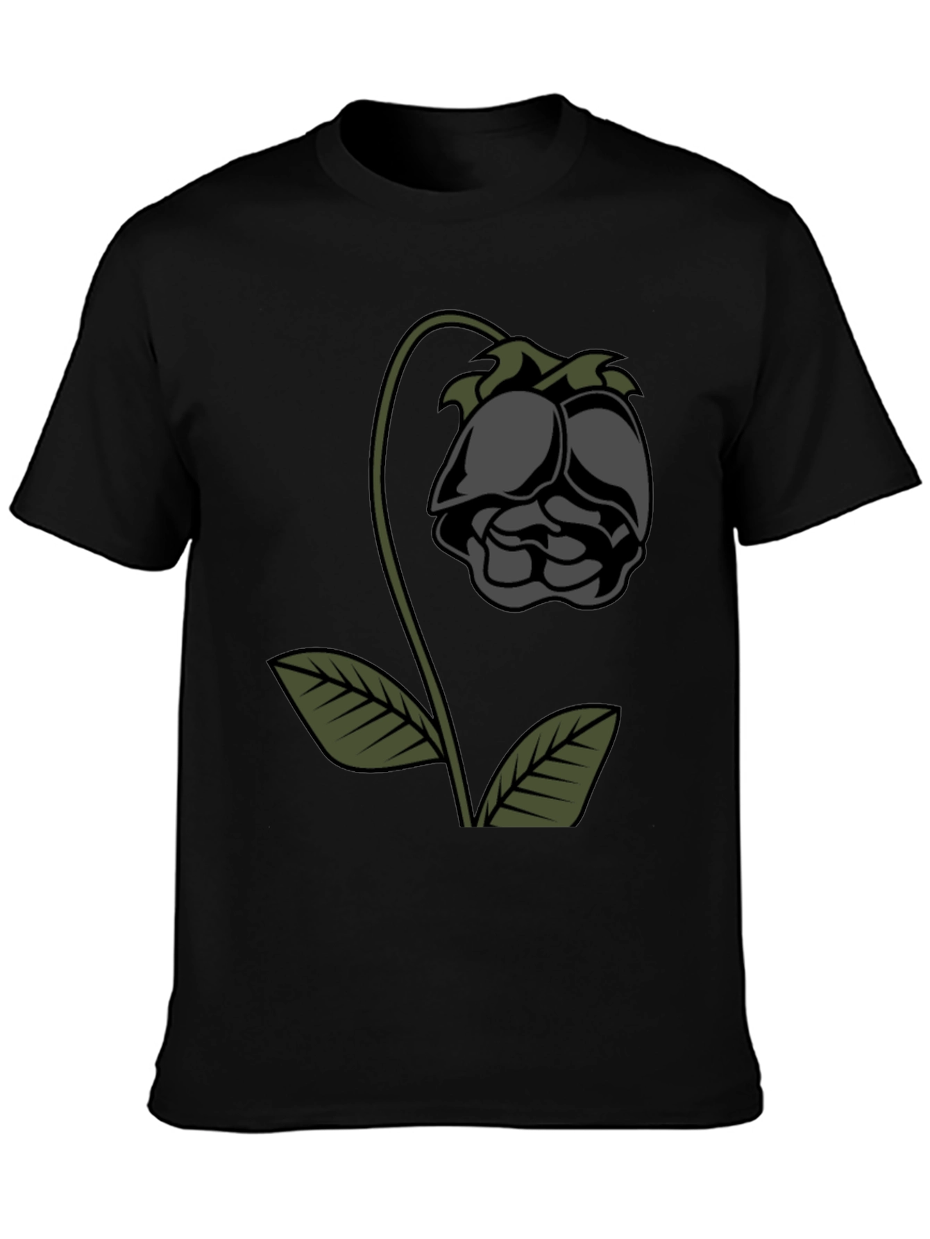 Dark Rose Graphic Tee - Stylish Comfort
