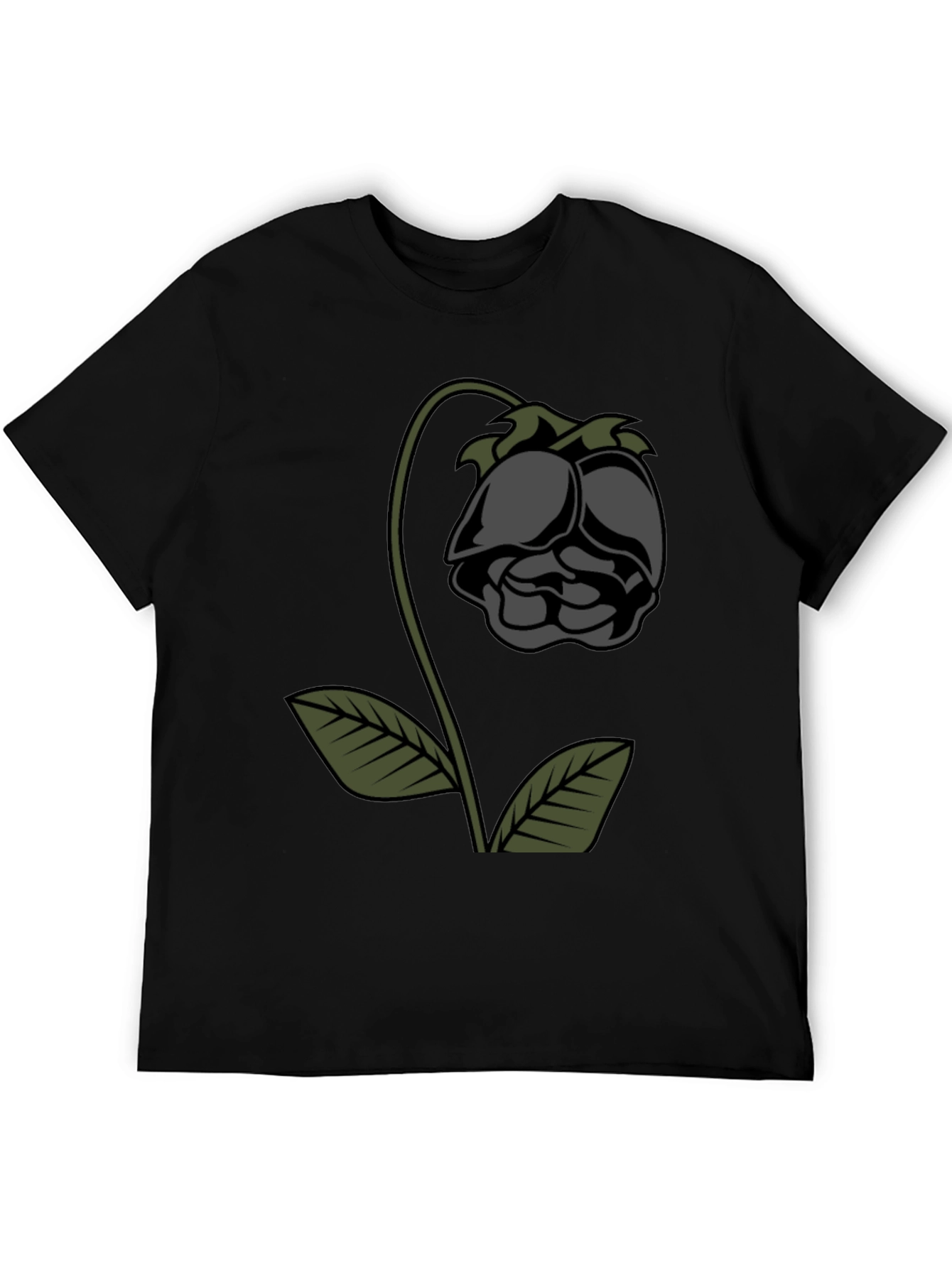 Dark Rose Graphic Tee - Stylish Comfort