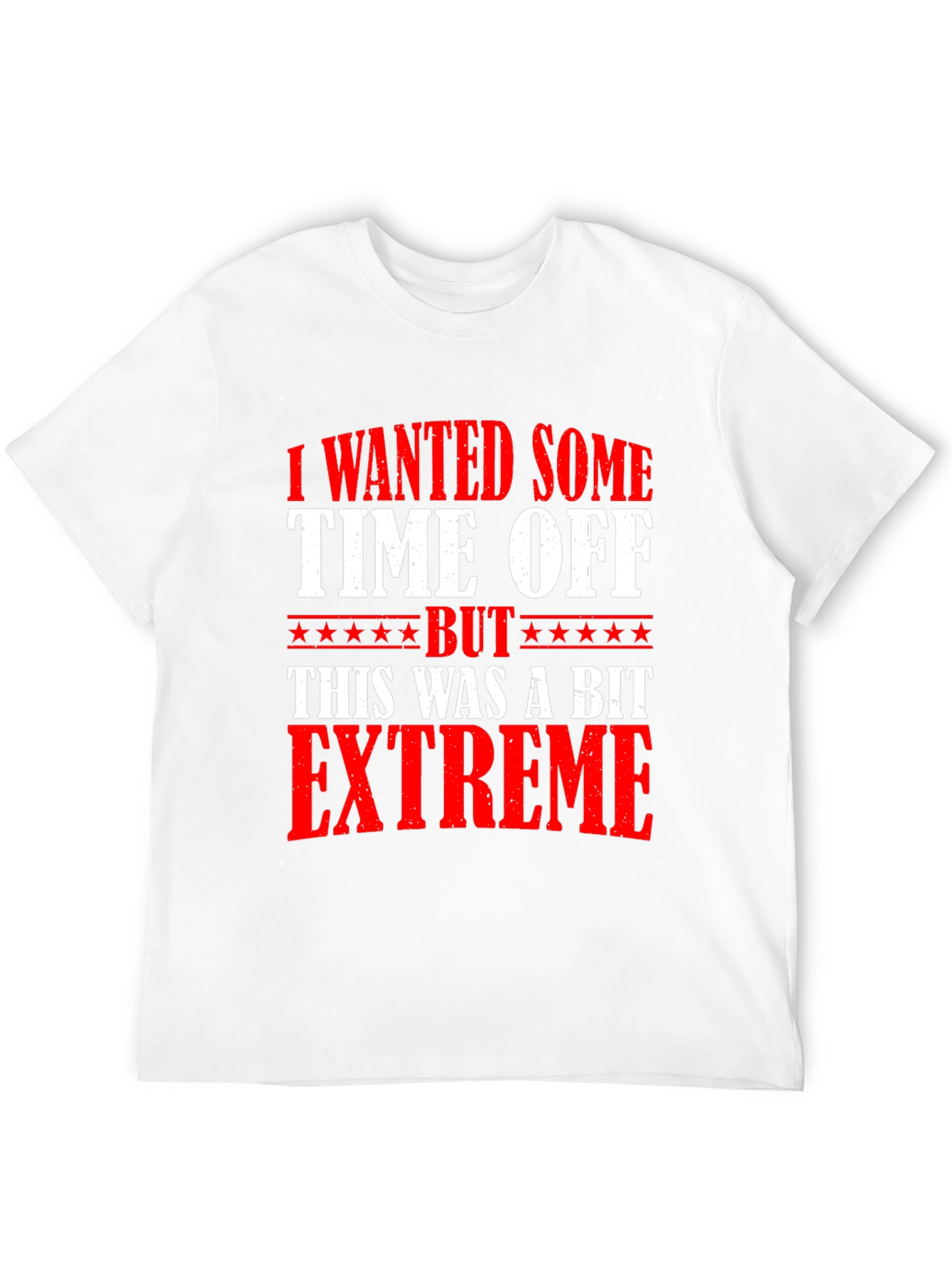 Funny Extreme Time Off Black Cotton T-Shirt