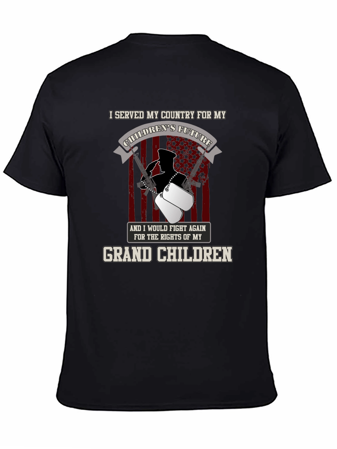 Patriotic Veteran Grandchildren T-Shirt