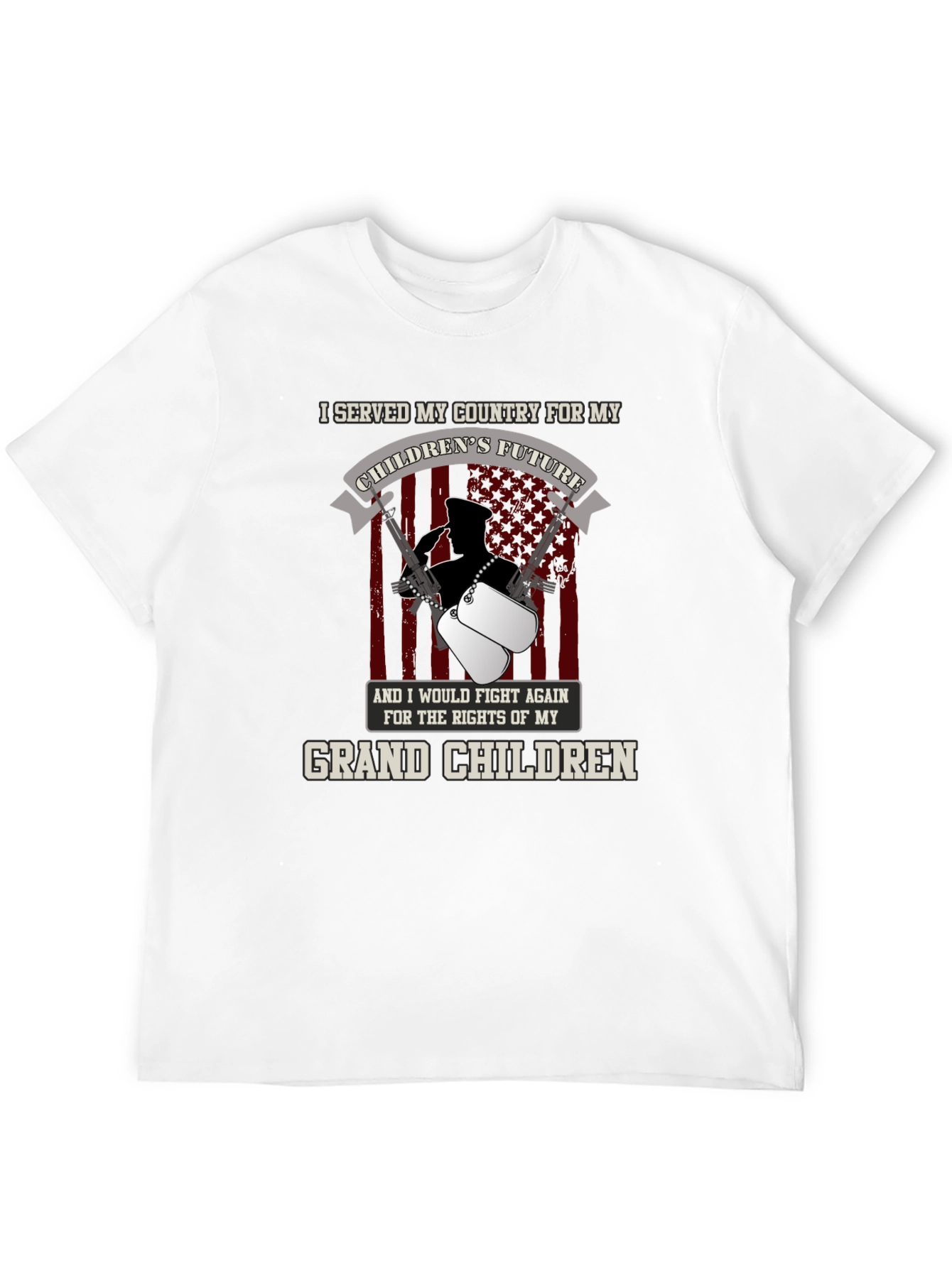 Patriotic Veteran Grandchildren T-Shirt