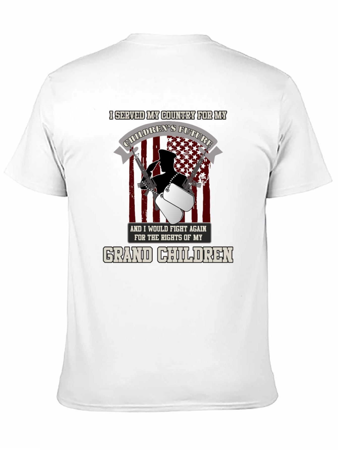 Patriotic Veteran Grandchildren T-Shirt
